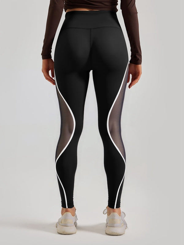 ZASUWA Women's Sexy Mesh High-Waisted Leggings for Workout, Yoga, and Night Out - Tummy Control & Butt Lifting Shapewear