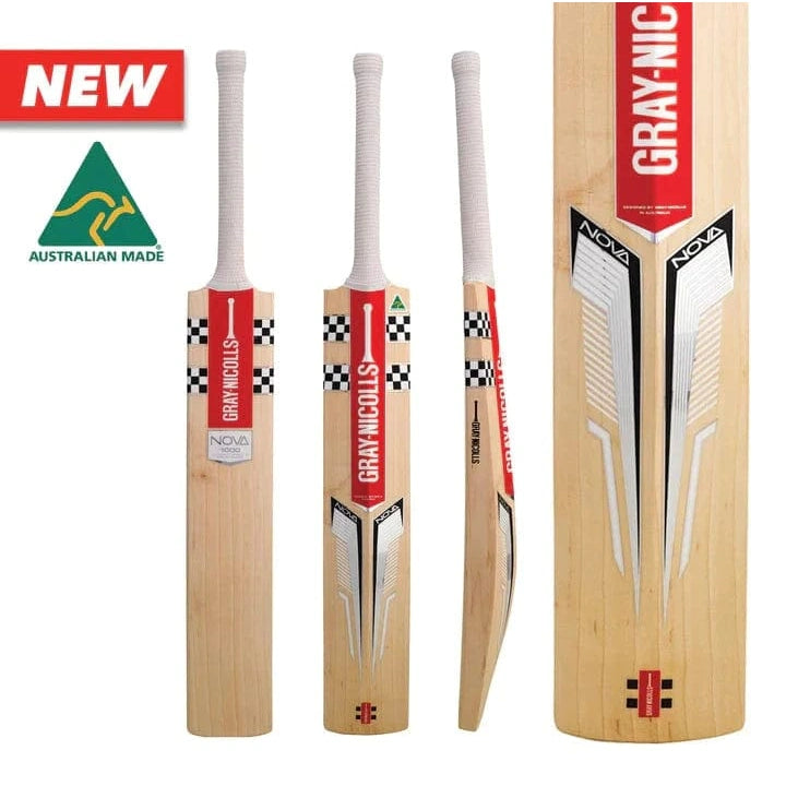 Gray Nicolls Nova 1000 Junior Cricket Bat - Lightweight English Willow for Youth Players - Perfect for Practice, Training & Matches