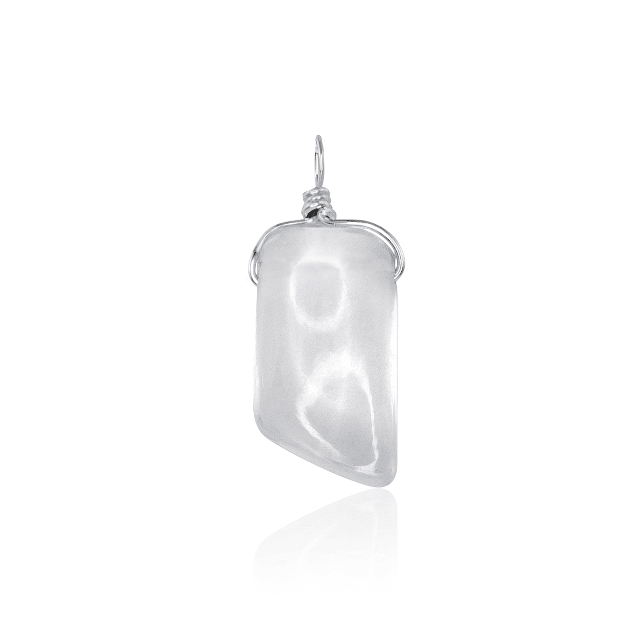 Small Smooth Crystal Quartz Pendant Necklace with Gentle Point - Perfect for Meditation, Healing & Spiritual Jewelry Gifts