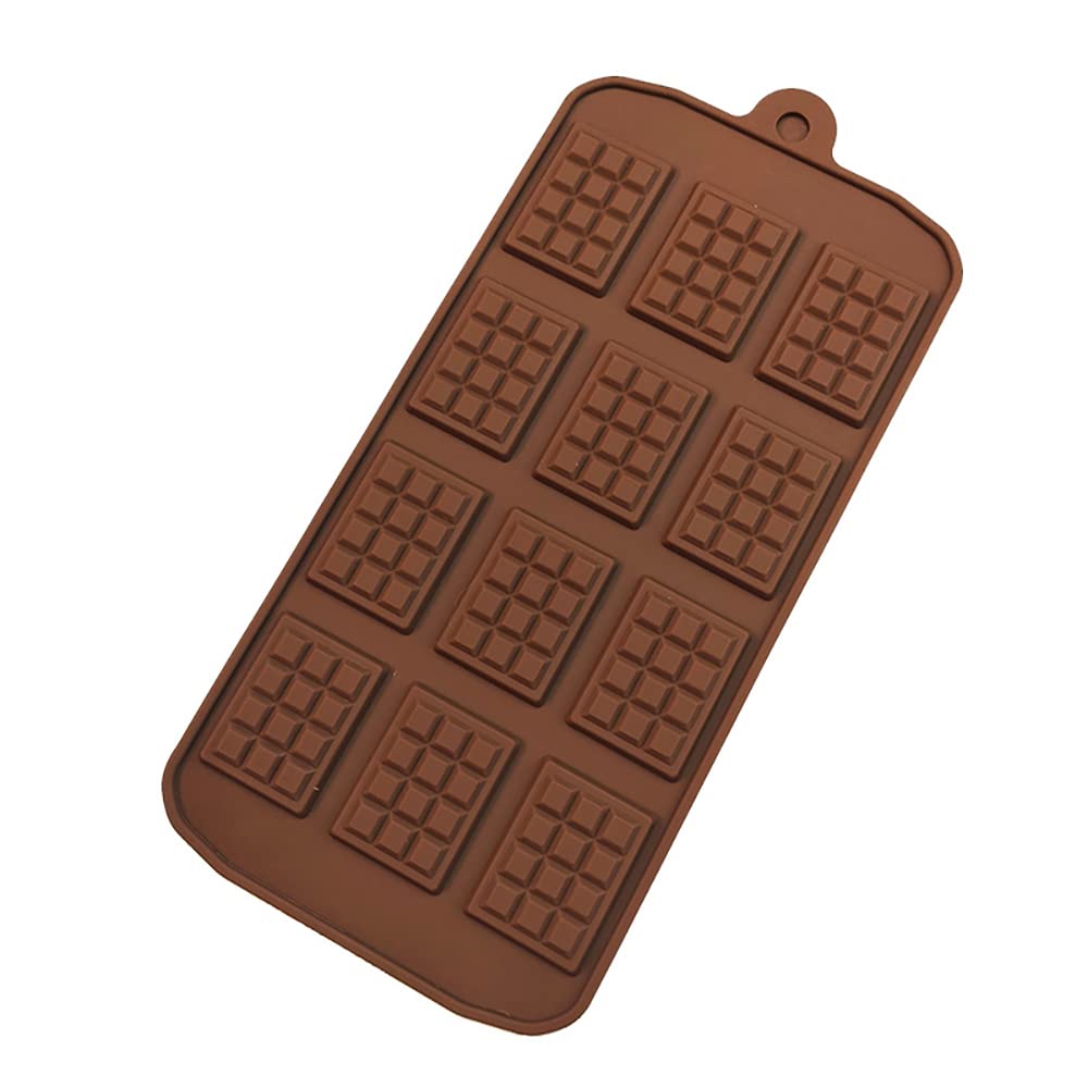 12-Cavity DIY Silicone Chocolate Molds - Non-Stick Break Apart Candy, Protein & Jelly Mold - Premium Baking Tools for Homemade Chocolates, Brownies & Desserts (Perfect for Valentine's, Holidays & Party Treats)
