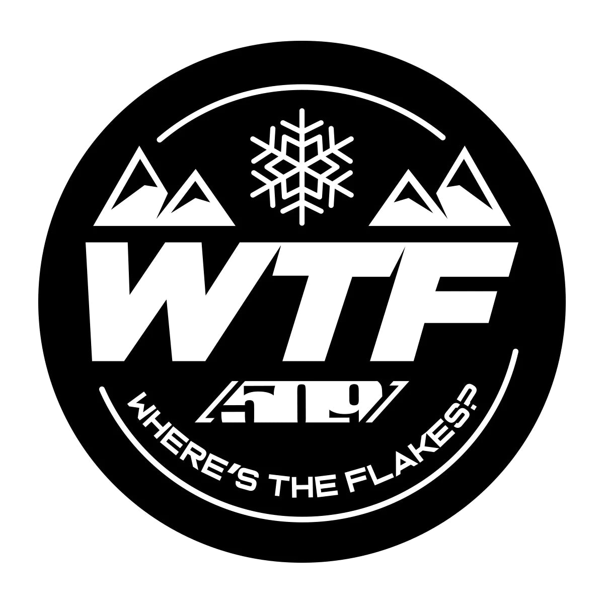 Funny WTF Sticker Black - 4 Pack for Laptops, Water Bottles & Notebooks - Durable Vinyl Decals for Personalization
