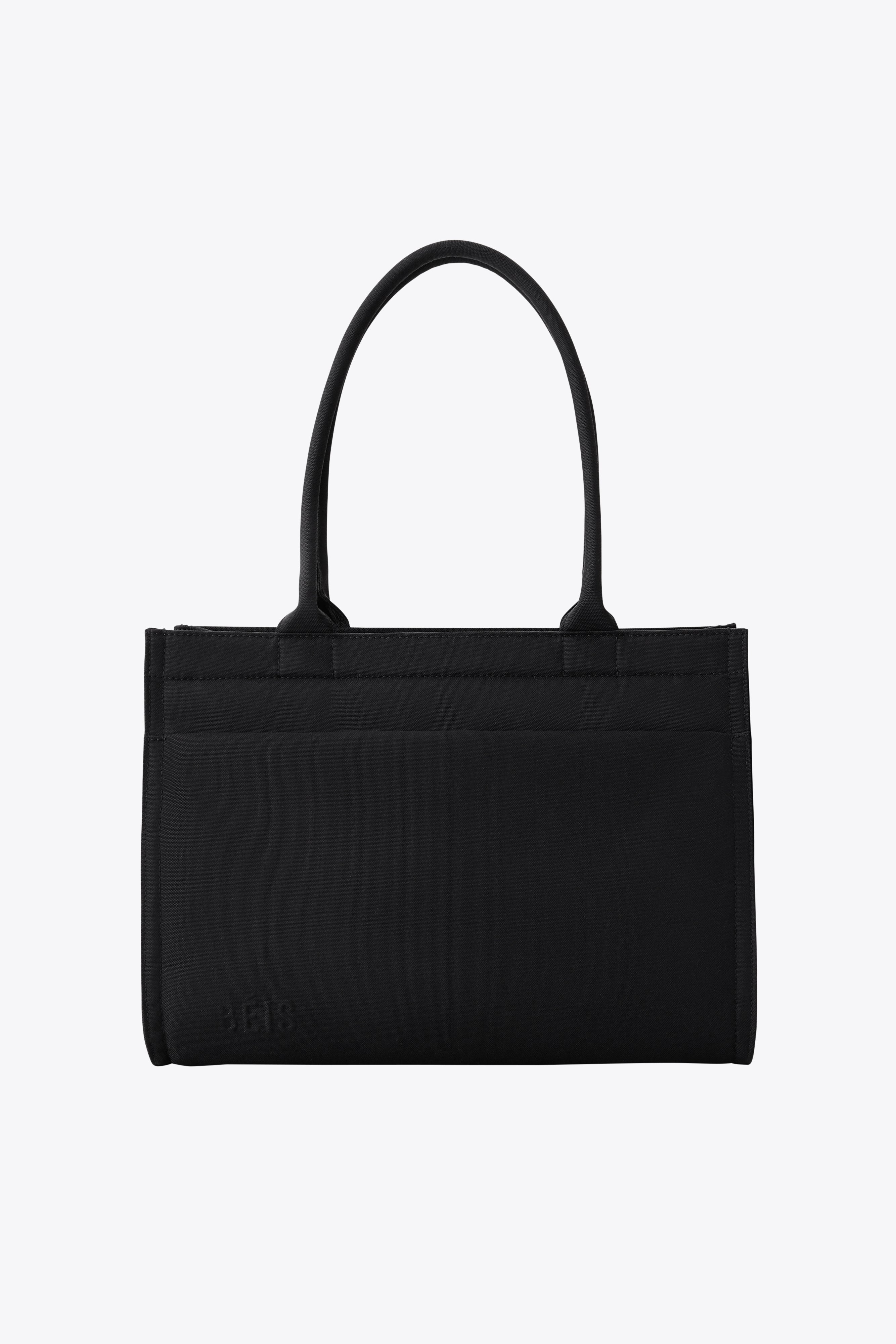Stylish Black The Book Tote Bag - Perfect for Work, Travel & Everyday Use | Premium Leather Handbag for Women