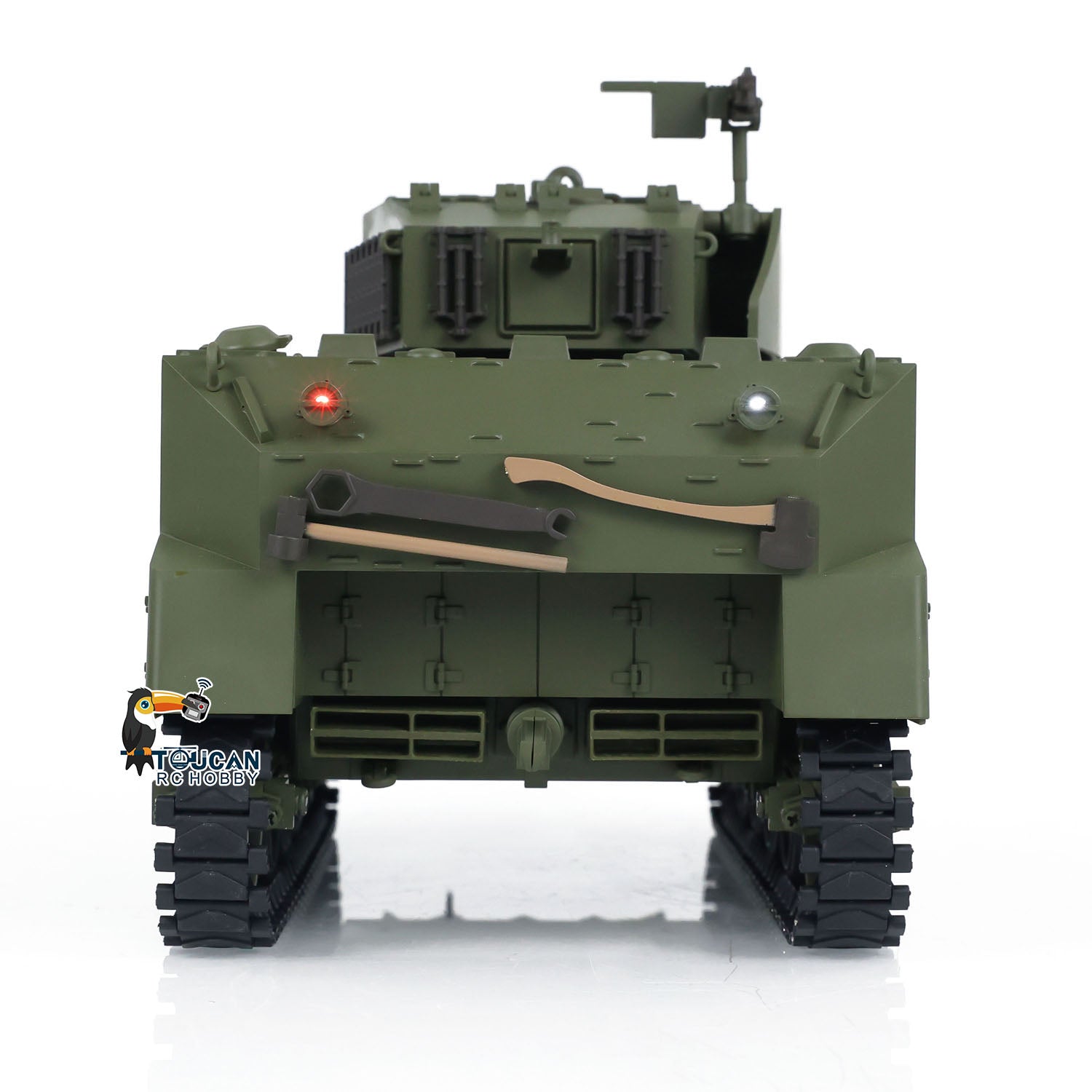 1/16 Scale RTR M5A1 Stuart Light Tank RC Military Model - 360° Rotating Turret & Recoiling Barrel - US/UK Version - Perfect for Collectors & Battle Reenactments