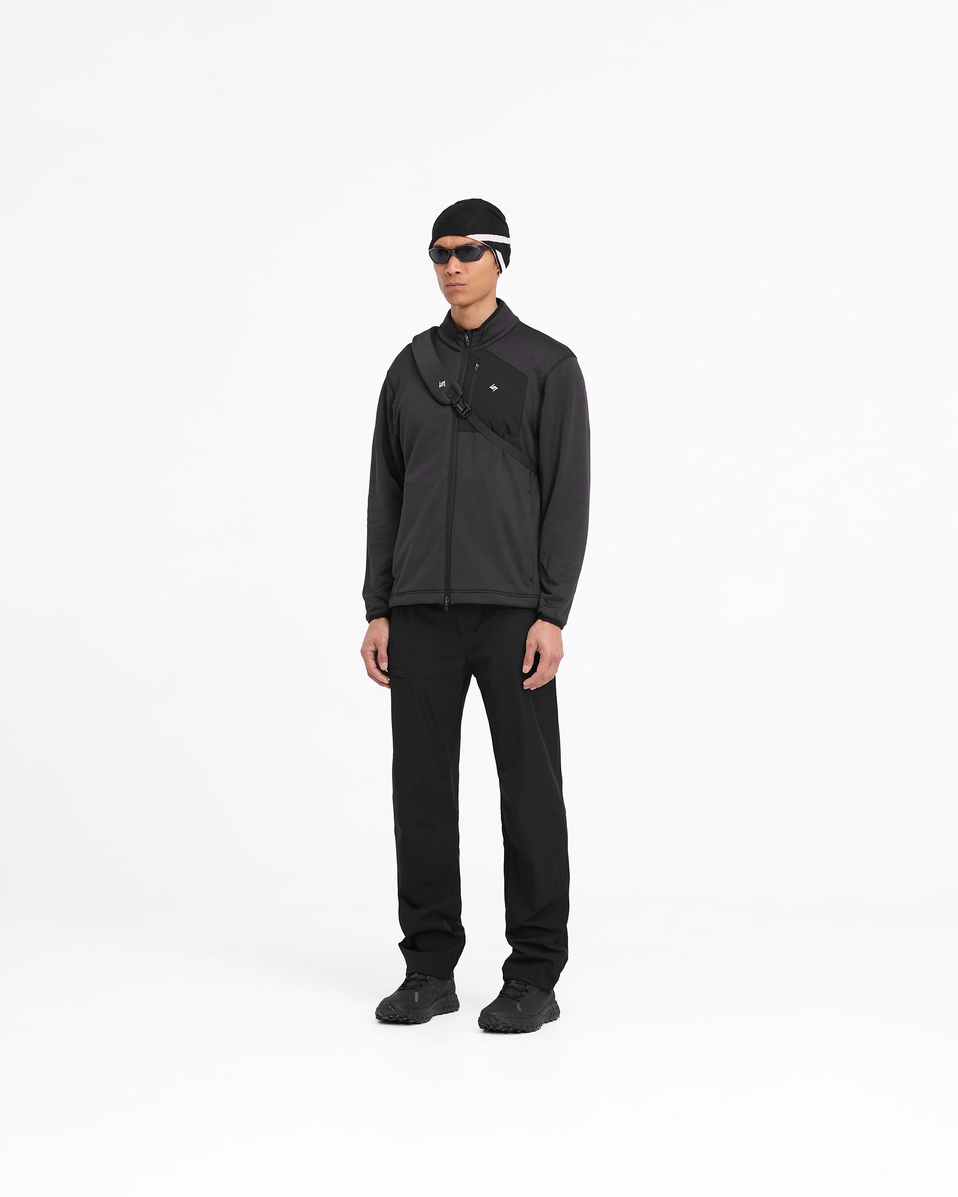 247 Full Zip Fleece Jacket for Men & Women - Soft & Warm Winter Outerwear - Black - Perfect for Hiking, Camping & Outdoor Activities