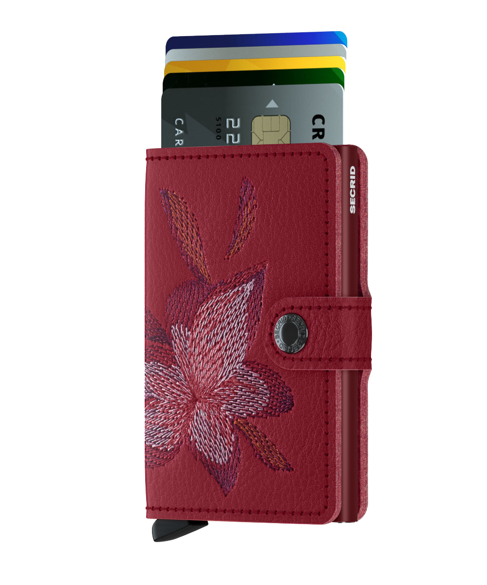 SECRID RFID Mini Wallet with Stitch Design - Slim & Secure Card Holder for Travel, Business & Everyday Use