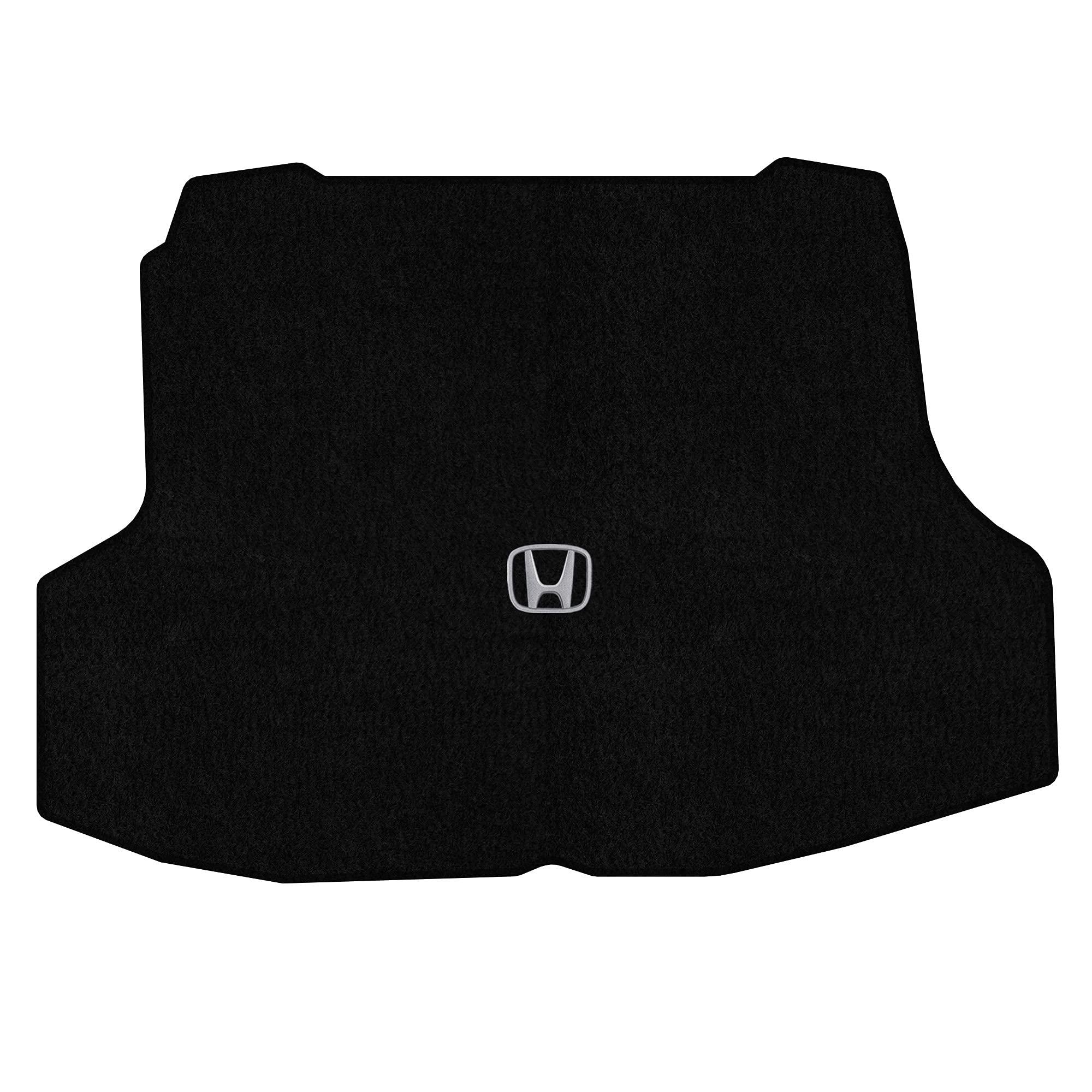 Premium Custom-Fit Carpeted Floor Mats for 2001-2005 Honda Civic 4-Door (Non-Hybrid) - Silver H Black with Trunk Mat | Luxury Car Interior Protection & Comfort for Daily Commute, Road Trips & All-Weather Use