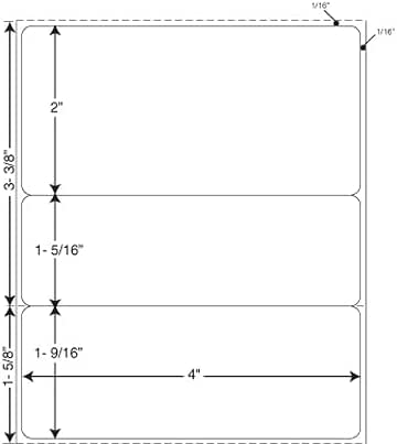 KOVOT Direct Thermal Prescription Labels 4.125