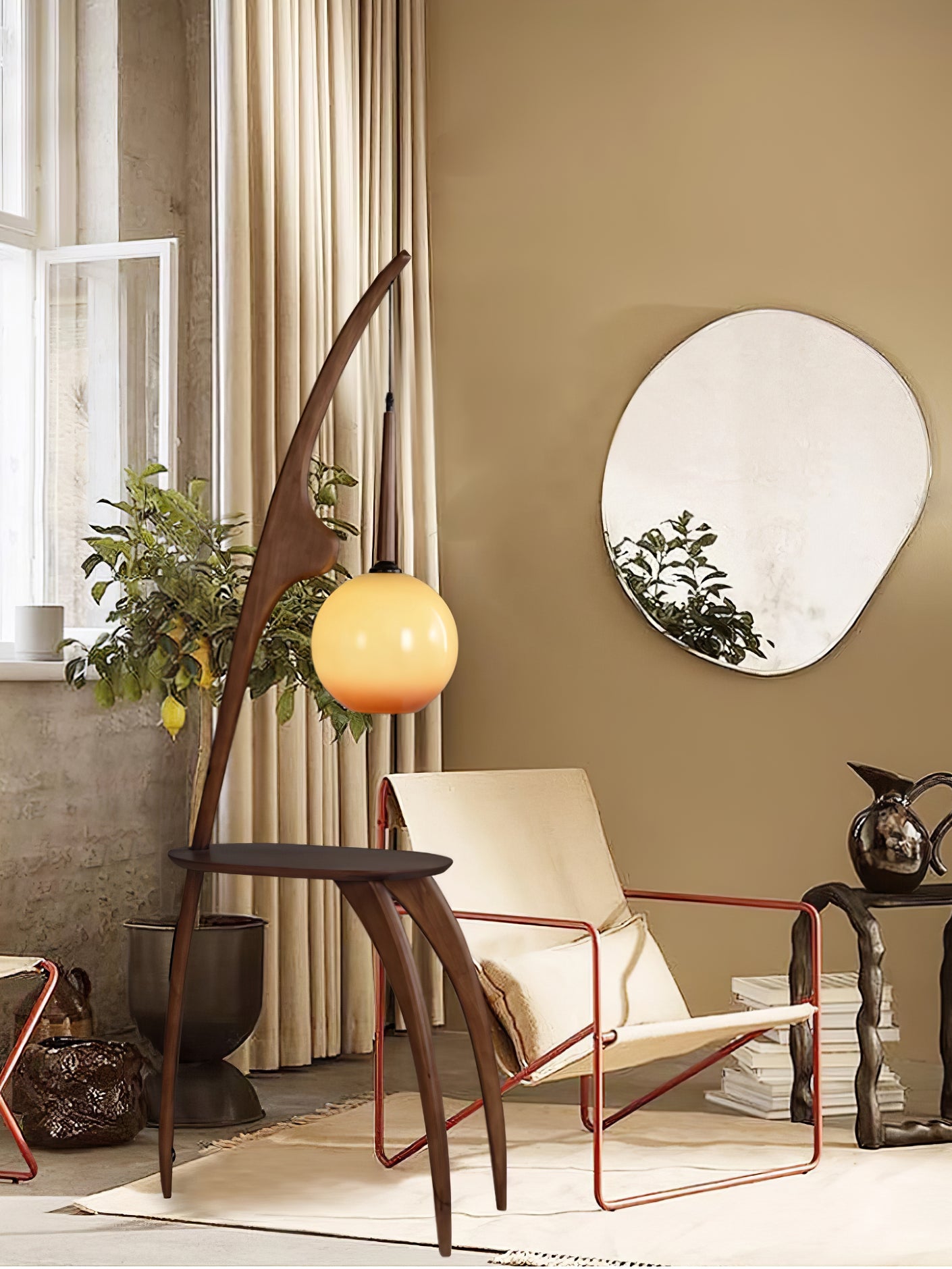 Stylish Curved Mantis Arm Floor Lamp - Adjustable Modern Lighting for Living Room, Bedroom, or Office - Perfect for Reading, Working & Ambient Lighting