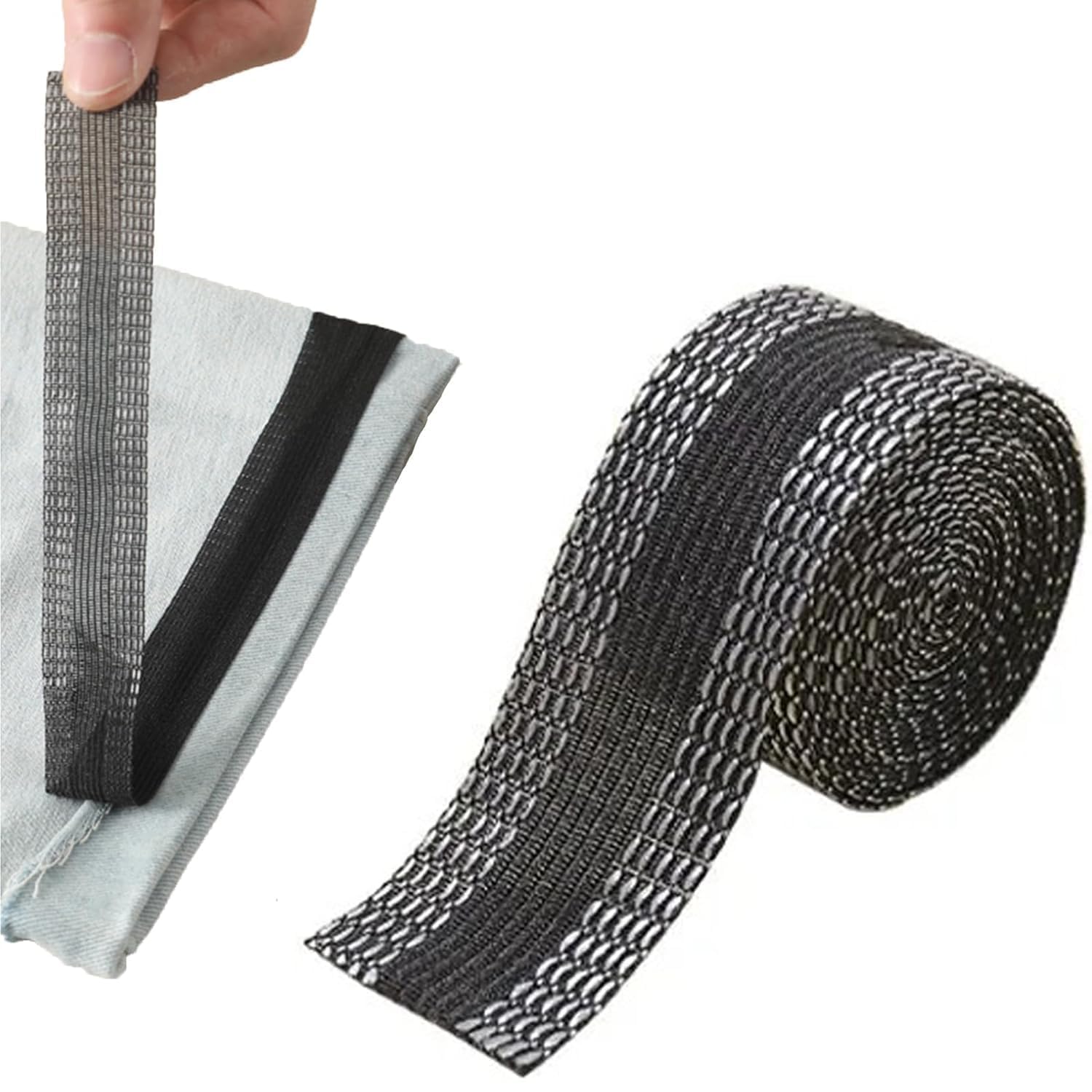 Iron-On Instant Hem Tape for Pants - 5m/5.47inch Self-Adhesive Fabric Strips, 25mm Trouser Edge Modification Tape for Suit Pants, Jeans & Trousers - DIY Sewing Accessories for Quick Hemming & Alterations at Home