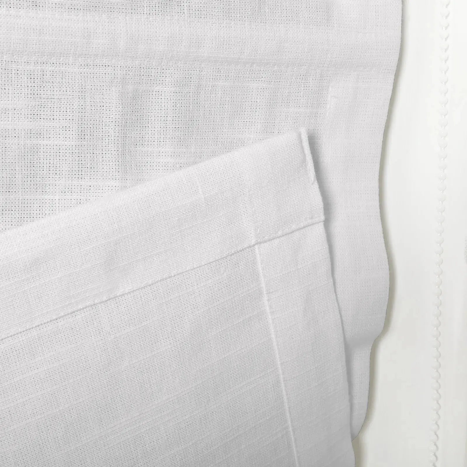 Jawara Linen Cotton Roman Shade with Cord Lift - Elegant Window Treatment for Living Room, Bedroom & Office