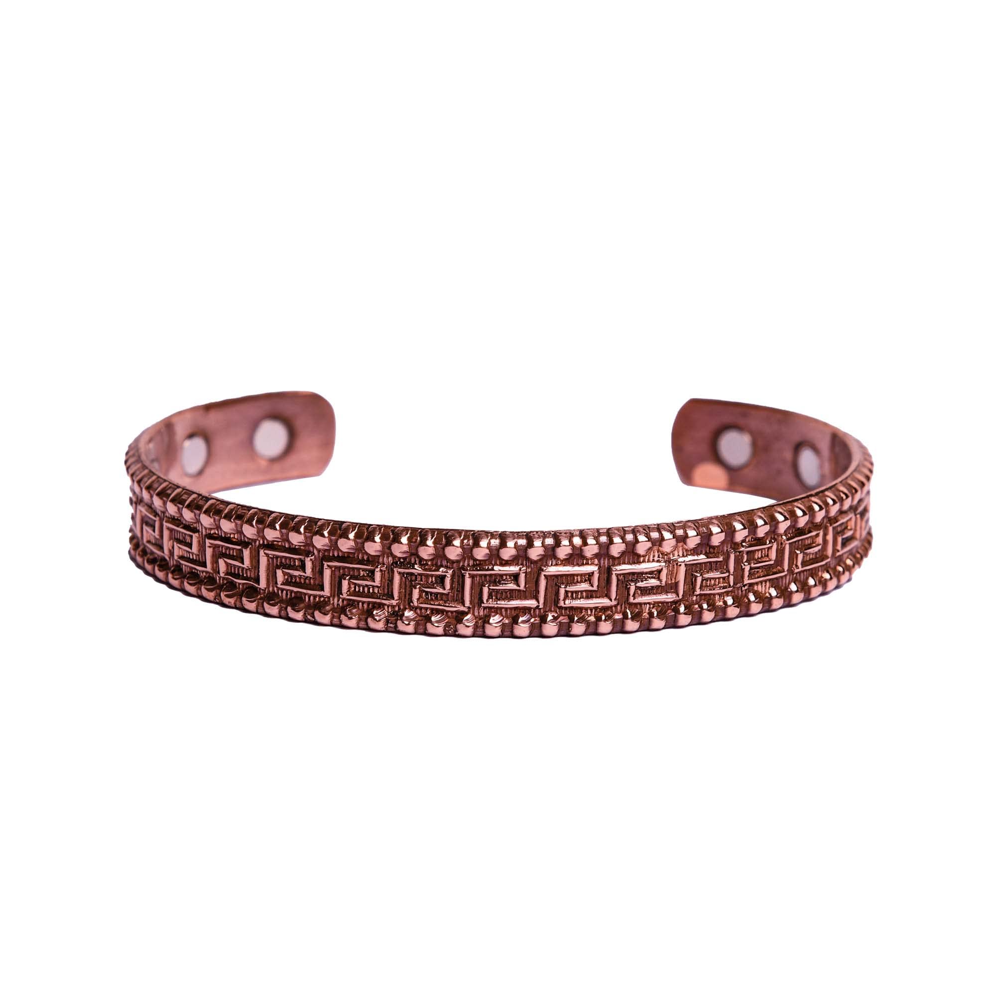 Wonder Care Solid Pure Copper Bracelet for Men & Women - Adjustable Cuff Kada Jewelry with Velvet Case & Gift Box | High-Quality Copper Band for Arthritis Relief & Fashion | Perfect Rakhi Gift for Brother, Wellness Jewelry for Daily Wear