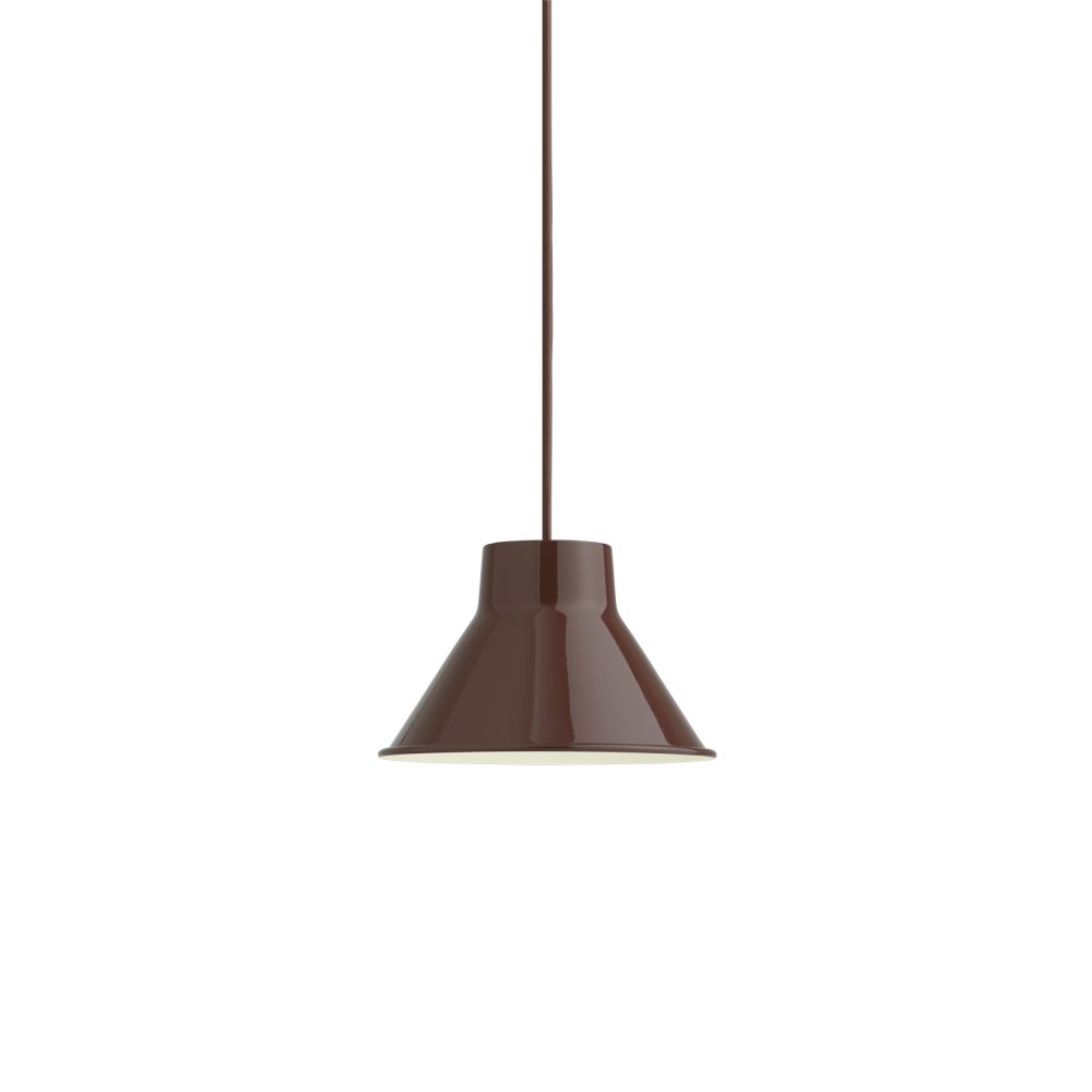 Muuto Top Pendant Lamp in Deep Red - 4 Size Options | Modern Scandinavian Hanging Light for Dining Room, Kitchen Island & Living Room Decor