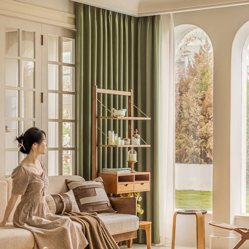 Claire Polyester Wavy Pattern Curtain Swatch - Elegant Window Treatment for Living Room, Bedroom & Home Decor