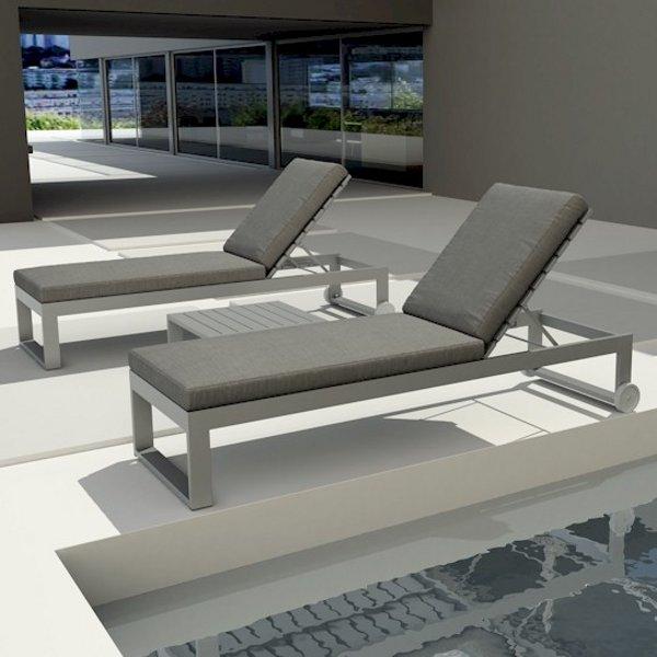 Premium Lucca Sun Lounger - Adjustable Outdoor Chaise Lounge with Cushion - Perfect for Poolside, Beach, Patio & Backyard Relaxation