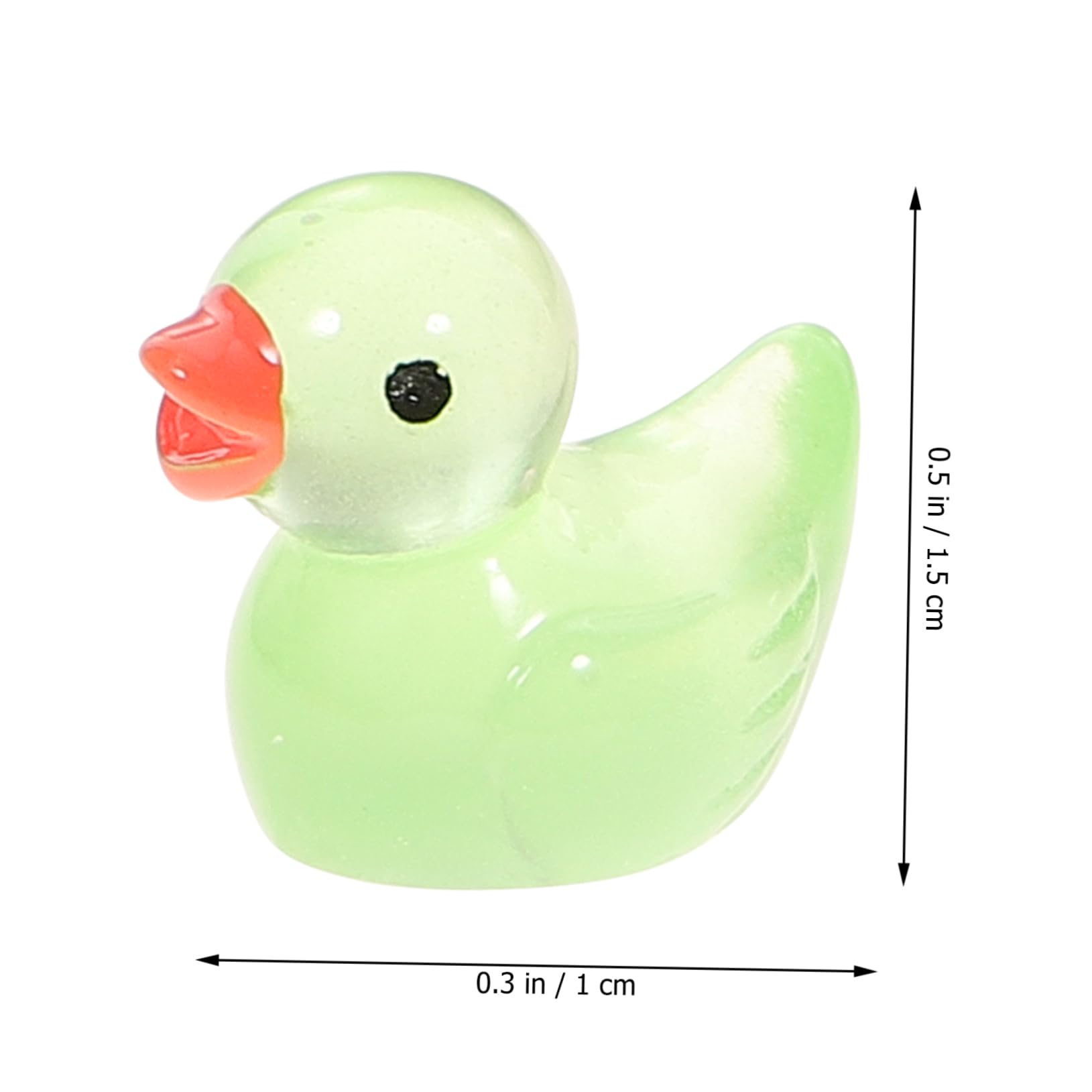INOOMP 200 Pcs Mini Duck Toy Set - Cute Miniature Rubber Duck Figures for Kids Bath Time, Party Favors, Baby Shower Decorations & Sensory Play