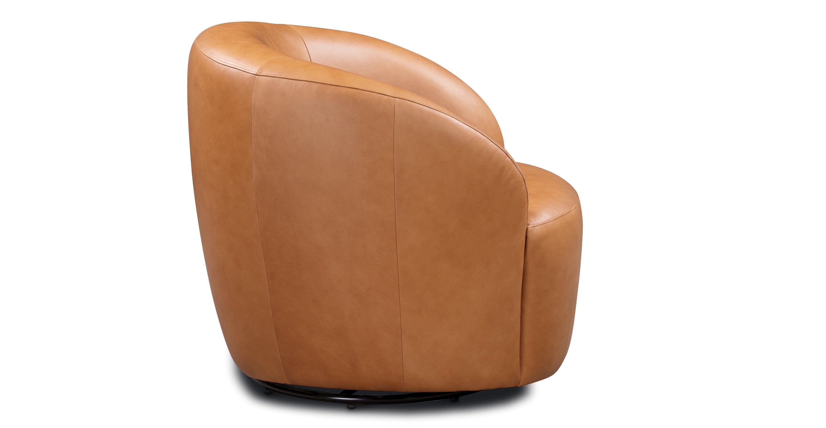 Premium Alma Leather Swivel Chair - 360° Rotating Office Chair with Adjustable Height - Perfect for Home Office, Conference Rooms & Executive Workspaces
