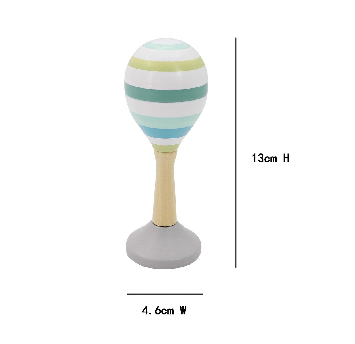 Pastel Wooden Musical Maracas - Handcrafted Percussion Instruments for Kids, Toddlers & Early Education - Perfect for Music Class, Birthday Parties & Sensory Play