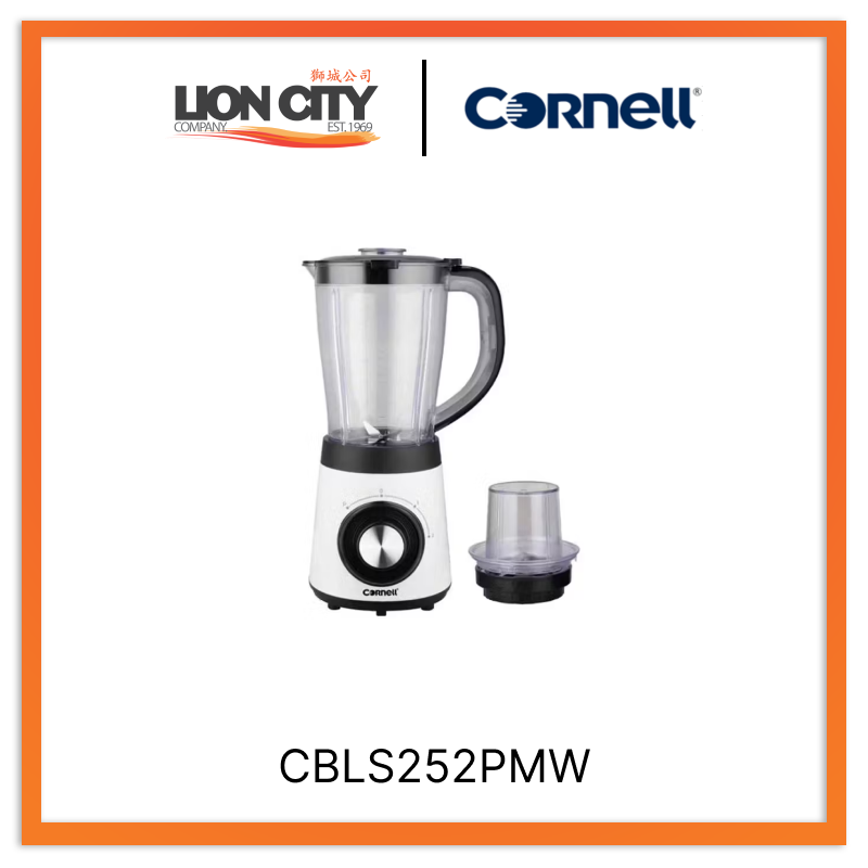 Cornell 1.5L Jug Blender with Grinder CBLS252PMW - Powerful Mixer for Smoothies, Juices & Food Prep - Perfect for Kitchen, Home & Restaurant Use