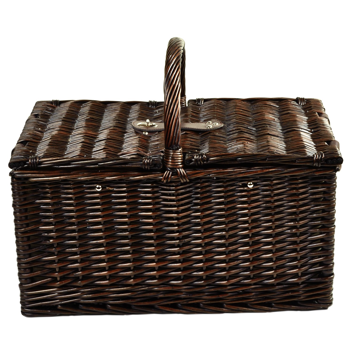Surrey Picnic Basket for 2 - Insulated Outdoor Picnic Bag with Accessories (Green) - Perfect for Romantic Dates, Beach Outings & Park Picnics