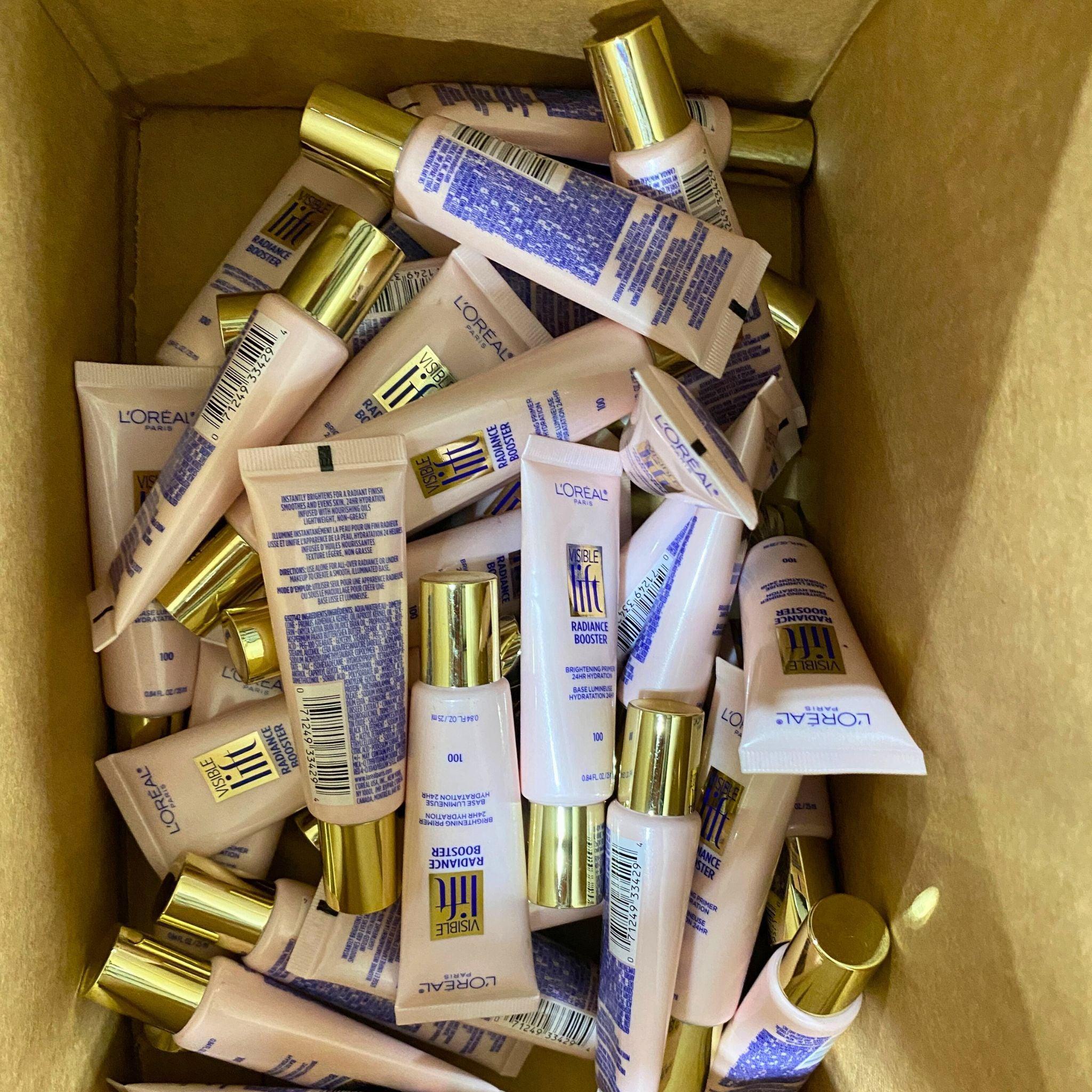 L'Oreal Paris Visible Lift Radiance Booster Brightening Primer - 0.84 oz (36 Pcs Lot) - Face Makeup Base for Flawless Glow, Perfect for Daily Use & Special Occasions