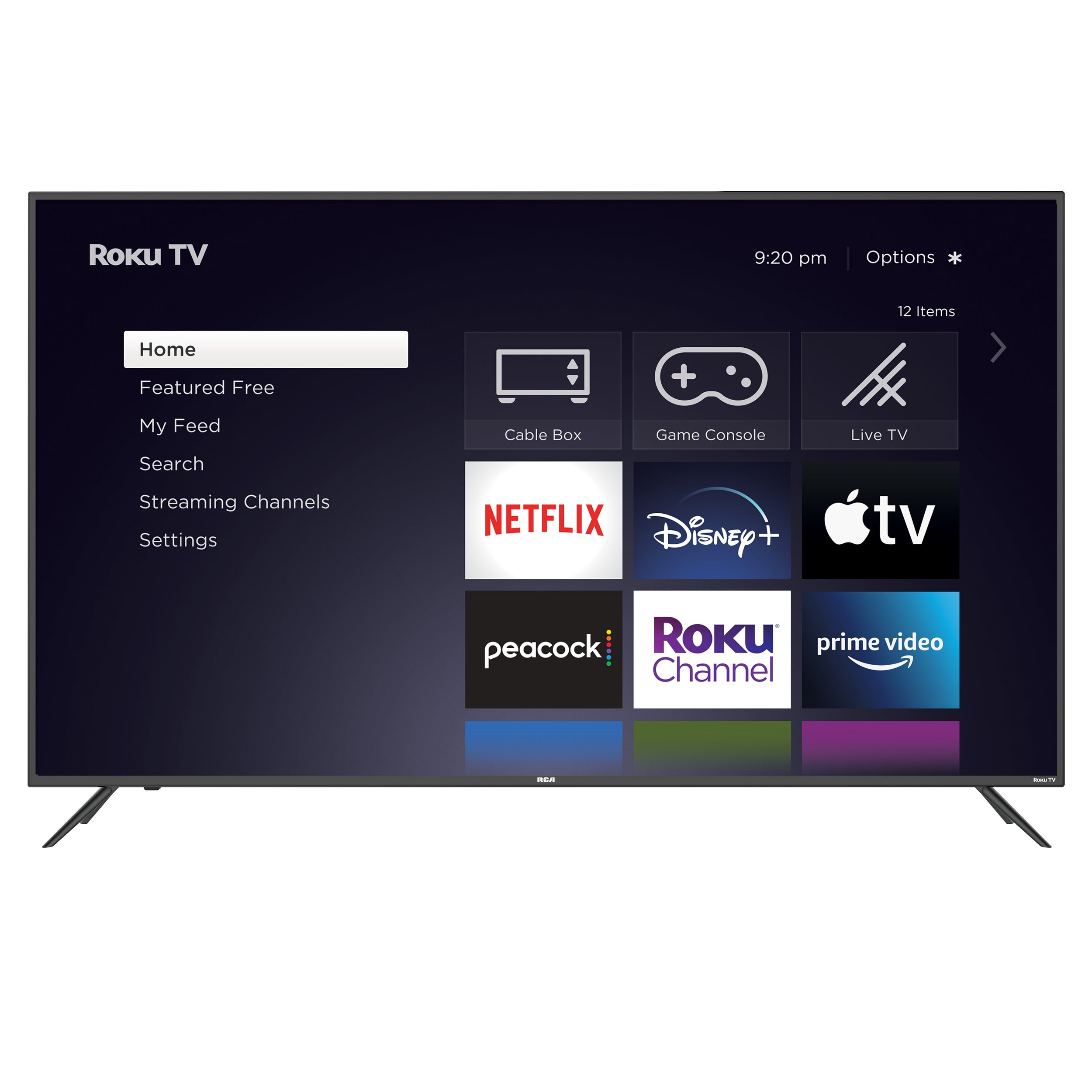 RCA Roku 65-Inch QLED 4K UHD Smart TV with Voice Remote (RTRQ6522-US) - Black | Streaming, Gaming & Home Entertainment for Living Room & Bedroom