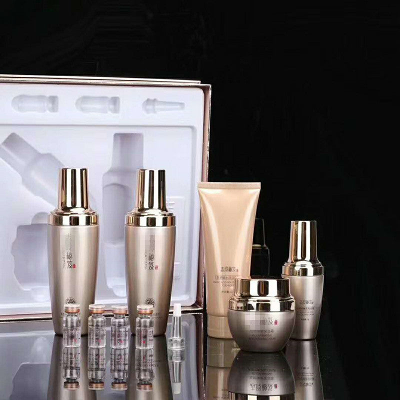 Hydrating Skincare Set for Dry & Sensitive Skin - Daily Moisturizing Face Cream & Serum for Glowing Skin - Perfect for Night Routine & Travel Skincare