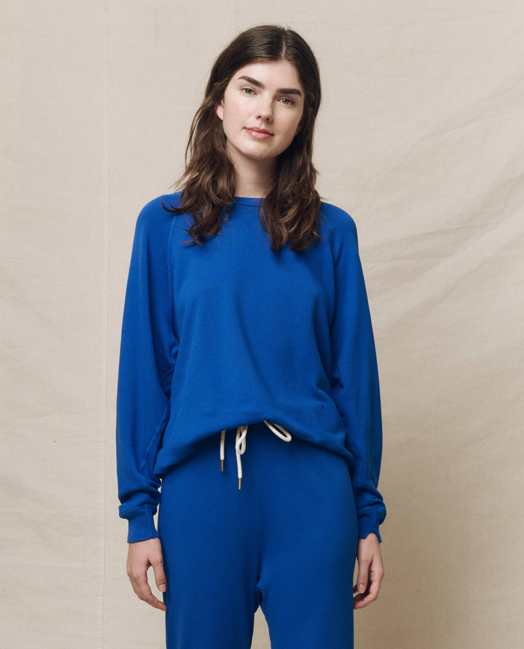 College Sweatshirt for Men & Women - Solid Bright Cobalt Blue Pullover Hoodie | Cozy Campus Wear, Casual Outfit for School & Everyday Comfort