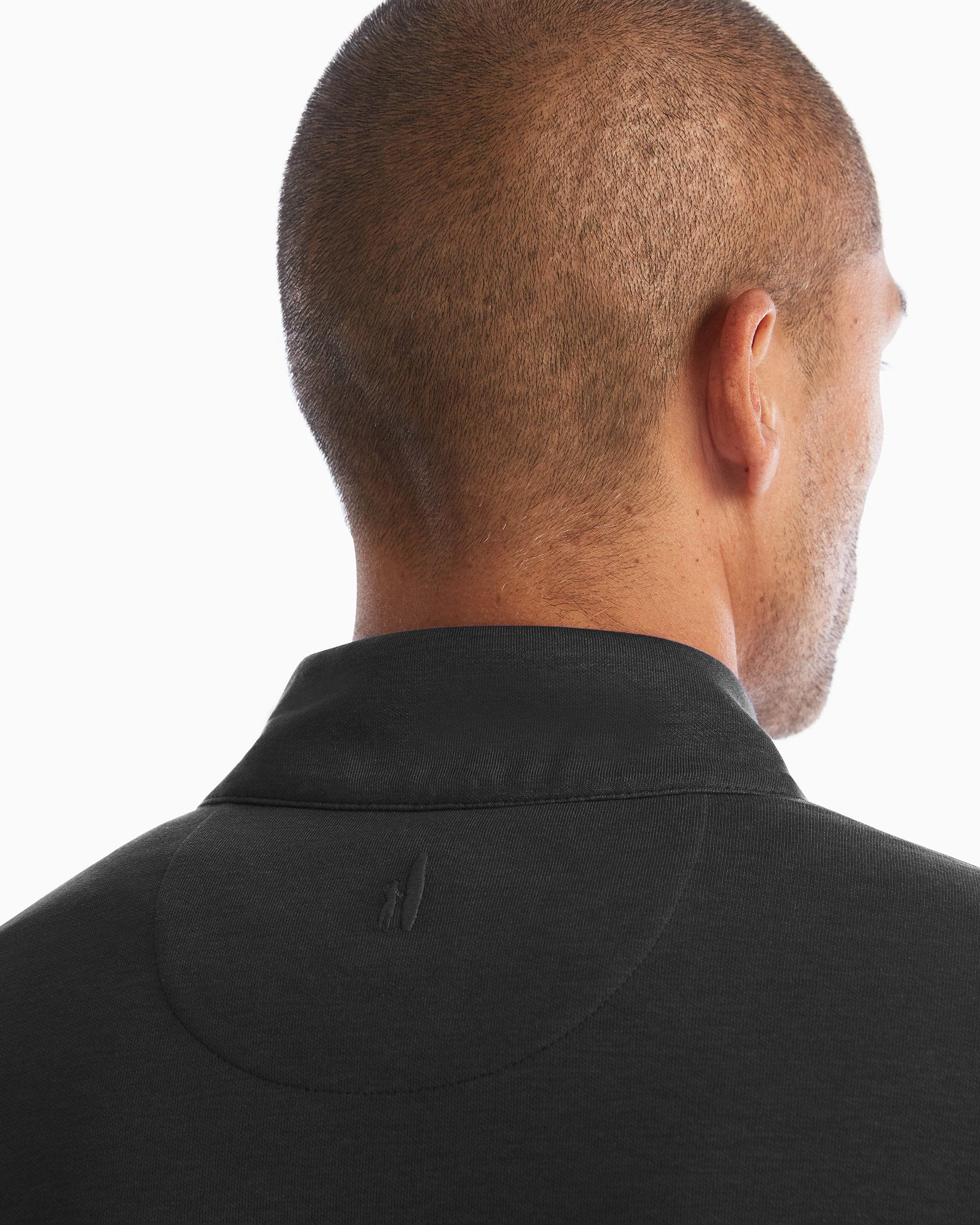 Custom Johnnie O Men's Sully 1/4 Zip Pullover JMKO1460 Black - Premium Quarter-Zip Sweater for Golf, Casual Wear & Outdoor Activities