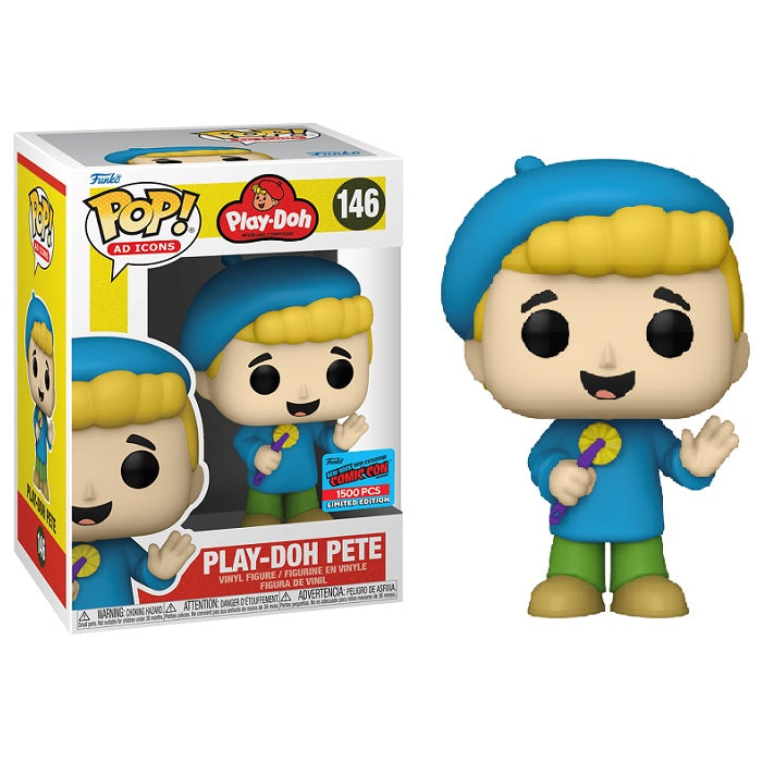 Funko Pop! Vinyl Figure - Play-Doh Pete (Blue Shirt) | NYCC Funko Festival of Fun 2021 Exclusive #146 | Collectible Toy for Pop Culture Fans & Office Desk Decor