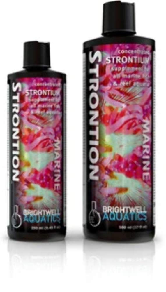 Brightwell Aquatics Strontion - Premium Concentrated Strontium Supplement for Saltwater Reef Tanks & Marine Aquariums, 20L - Enhances Coral Growth & SPS Health for Vibrant Aquatic Ecosystems
