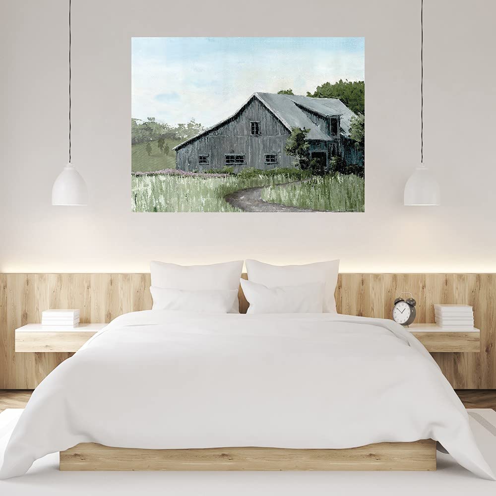 Marie Elaine Cusson Floral Landscape Oil Painting - Handmade Canvas Wall Art for Home & Office Decor (32x24 Inches) - Perfect for Living Room, Bedroom, Kitchen & Dining Area - Ready to Hang Fine Art Print