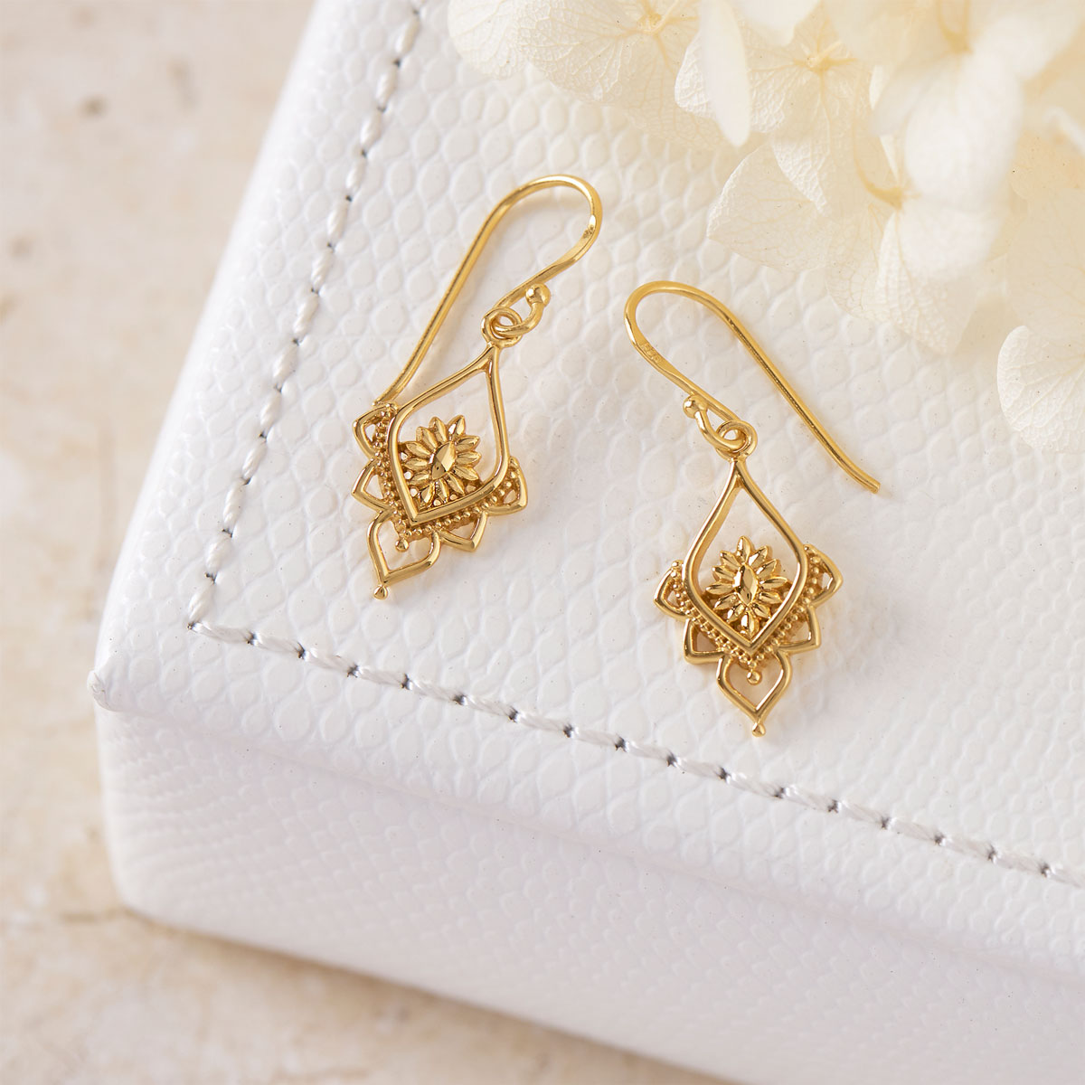 Elegant Gold Plated Mitra Earrings for Women - Perfect for Parties, Weddings & Everyday Wear