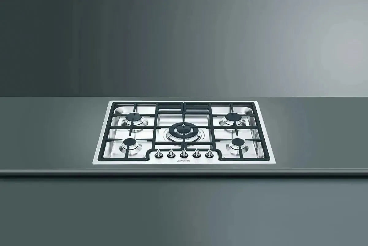 Smeg 72cm Classic Gas Cooktop - Stainless Steel 4 Burner Gas Stove for Modern Kitchen | Perfect for Home Cooking & Entertaining
