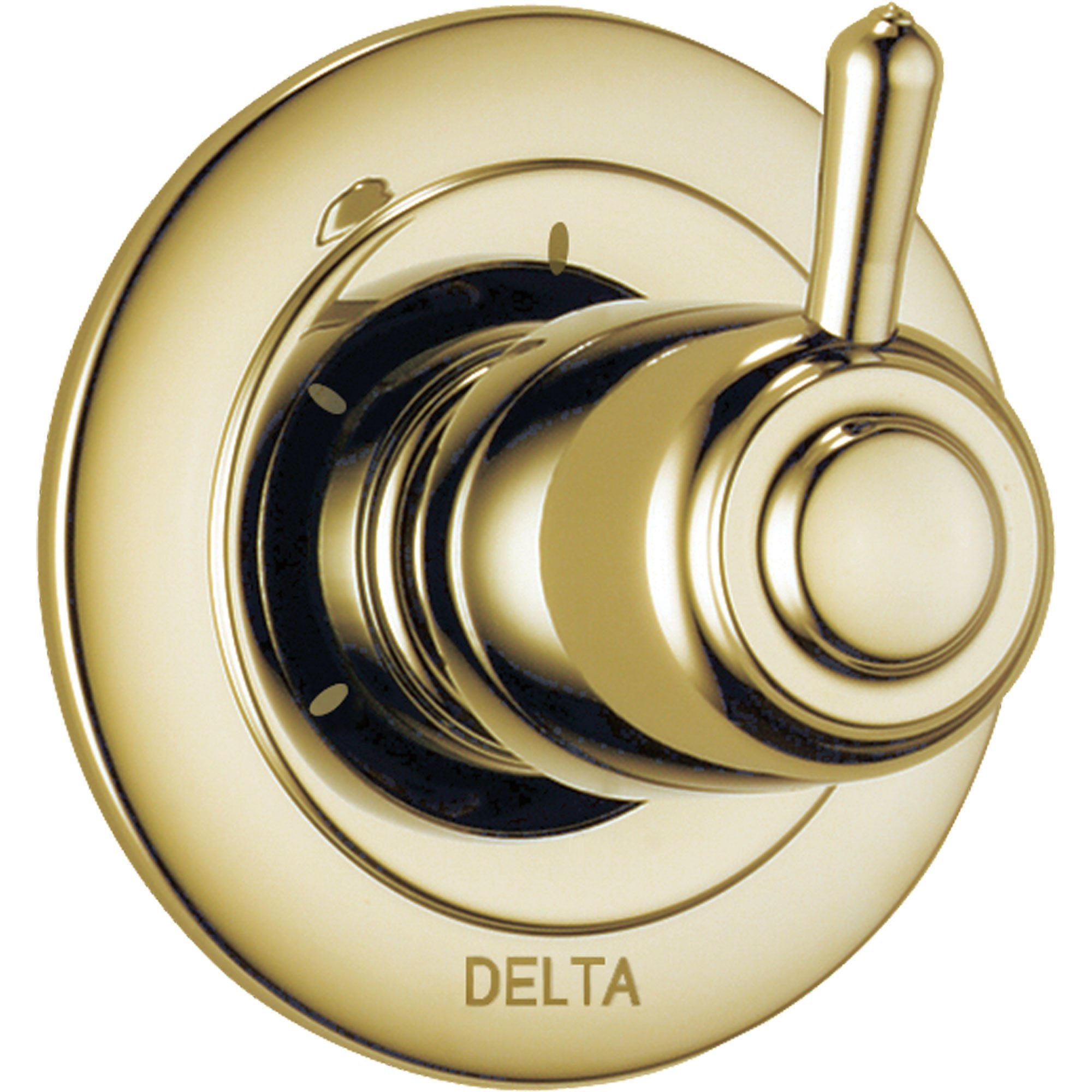 Delta 3-Setting Polished Brass Shower Diverter Single Handle Trim Kit 560967 - Perfect for Bathroom Renovations & Modern Home Upgrades