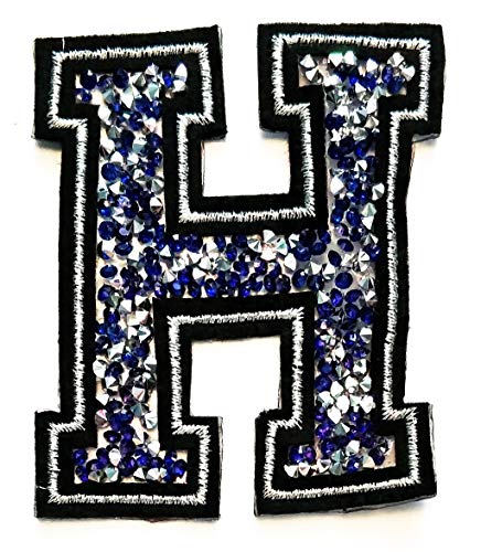 Blue Crystal Letter H
