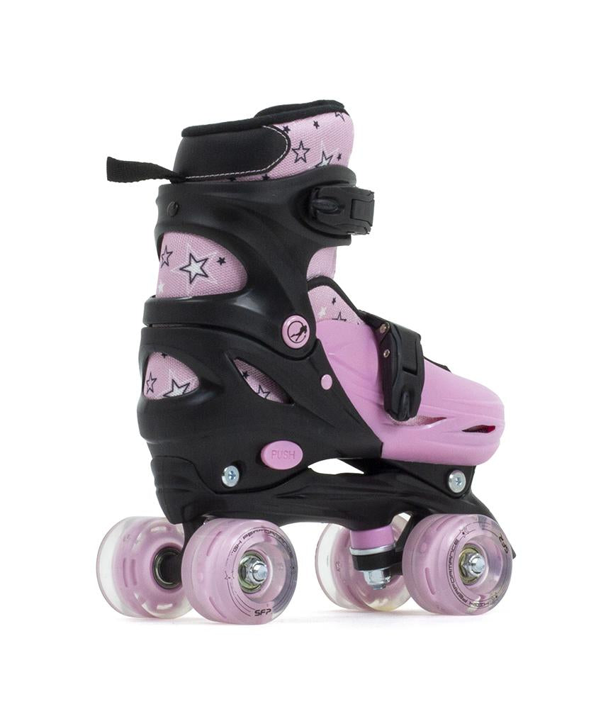 SFR Nebula Light Up Roller Skates for Kids - Adjustable Pink Skates with LED Wheels for Girls & Boys | Perfect for Outdoor Play, Birthday Gifts & Roller Rink Fun