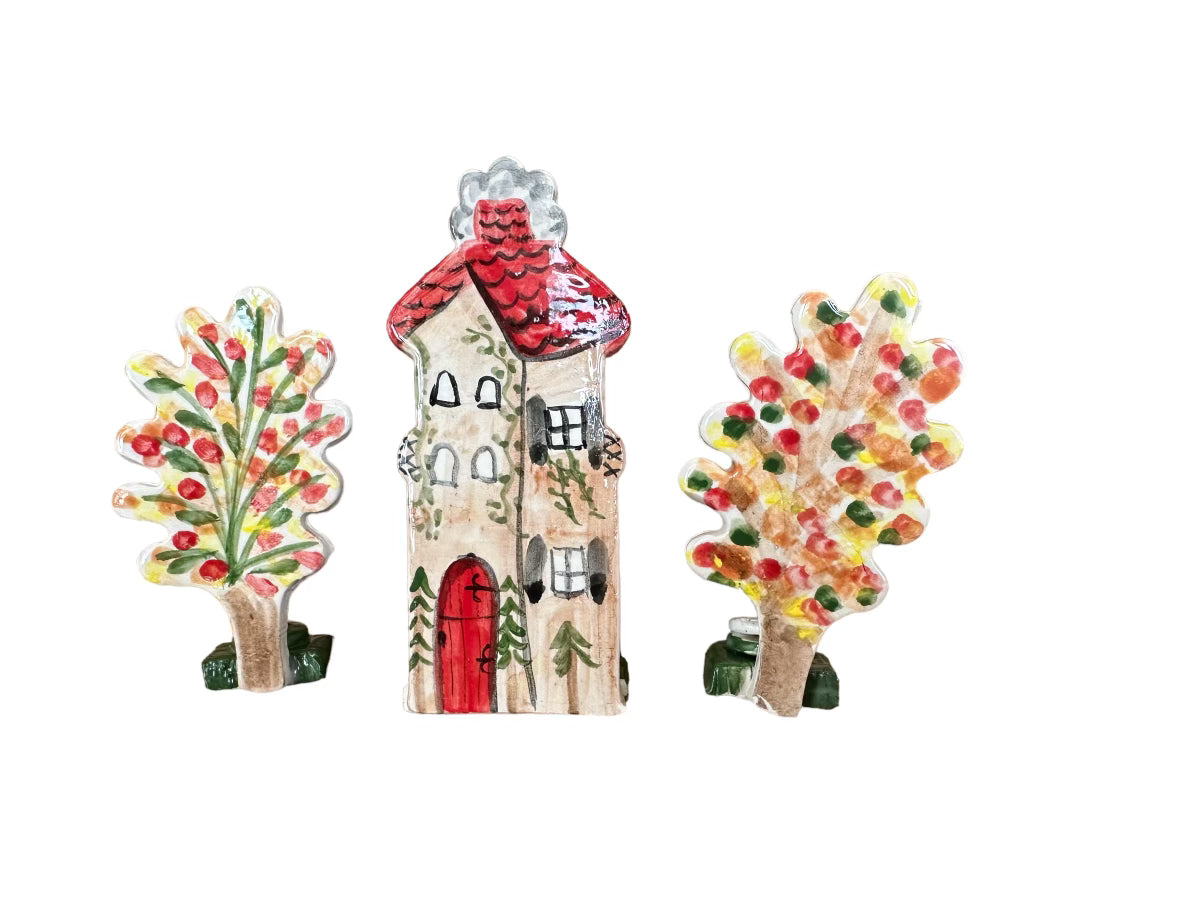 Thanksgiving Vignette Set of 3 - Fall Home Decor for Table Centerpiece, Mantel Display & Holiday Decorations