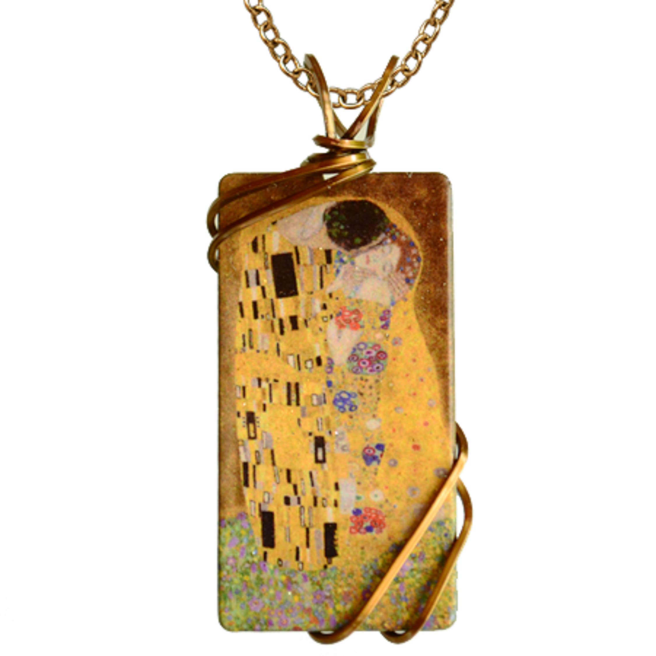 Klimt's The Kiss Necklace - 18