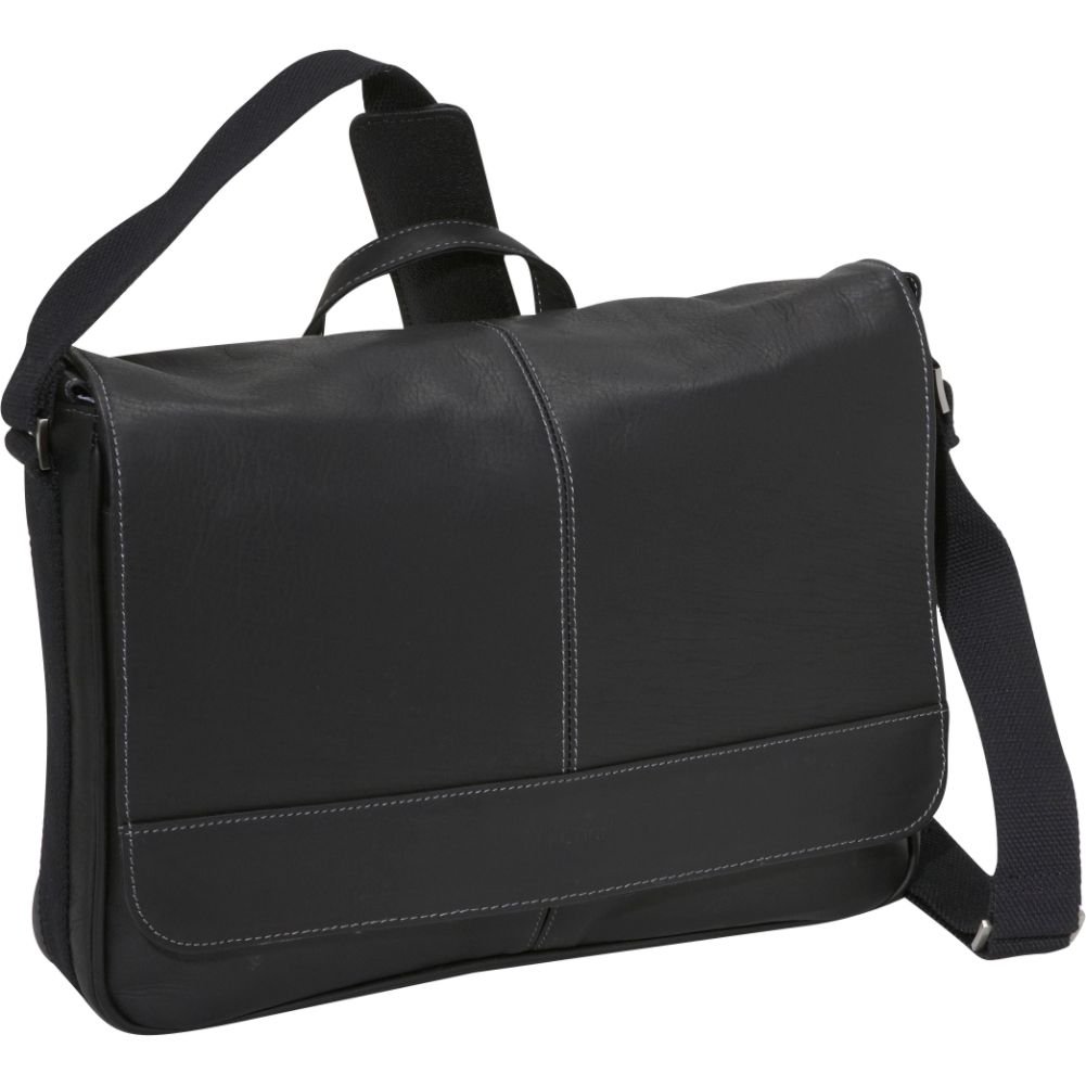 Kenneth Cole REACTION Risky Business Genuine Colombian Leather Messenger Bag - Crossbody Laptop Case & Tablet Day Bag for Work, Travel & School