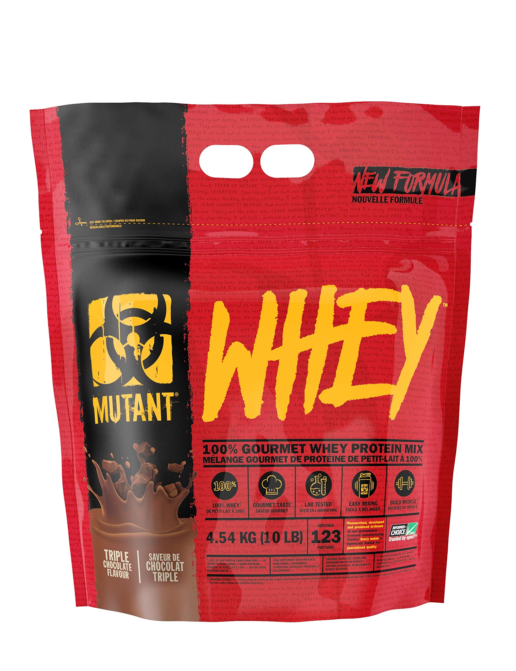 PVL Mutant WHEY Protein Powder - 10LBS Chocolate Flavor | High-Quality Muscle Building Supplement for Bodybuilding & Post-Workout Recovery