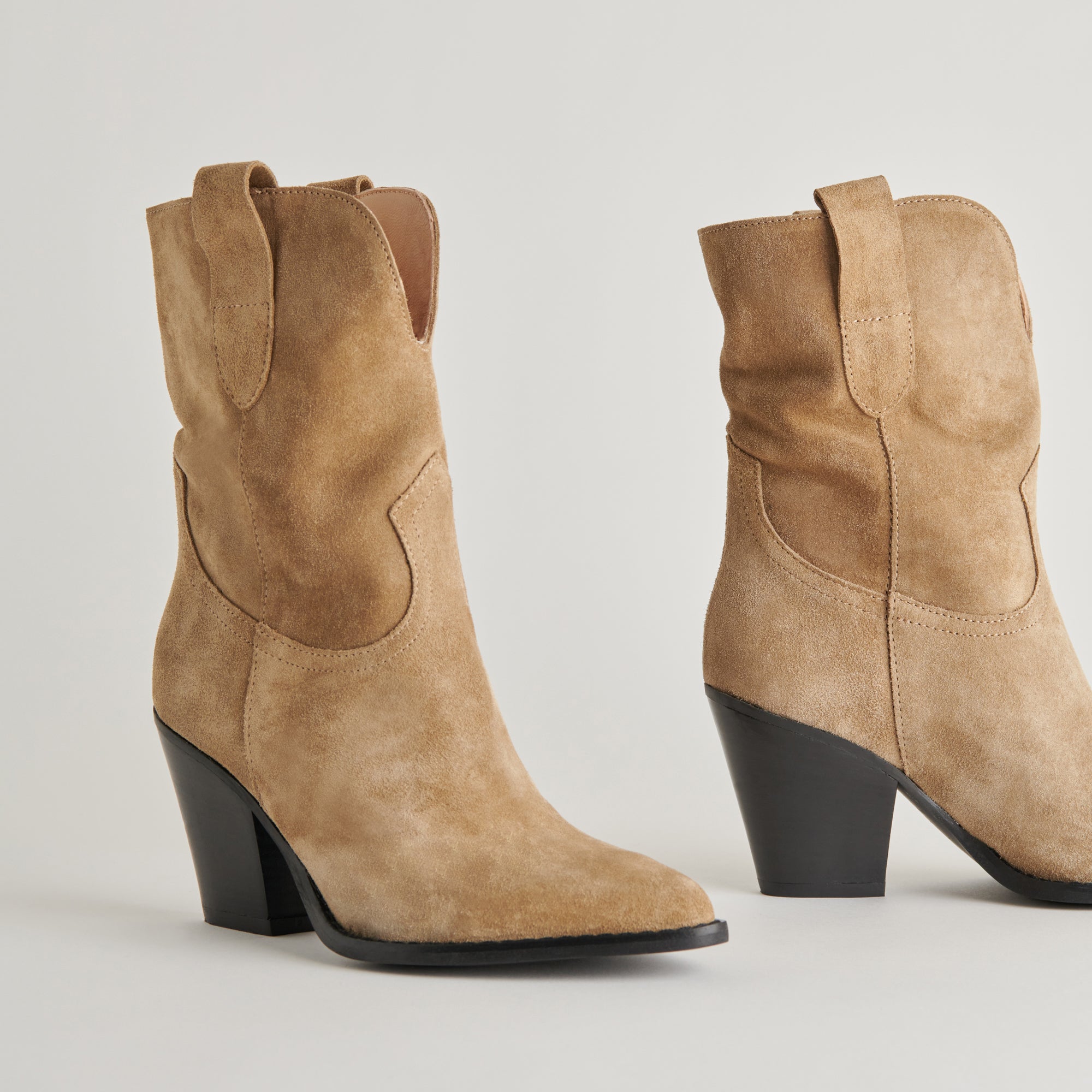 JETRO Men's Khaki Suede Boots - Comfortable & Stylish Casual Boots for Outdoor, Hiking, and Everyday Wear