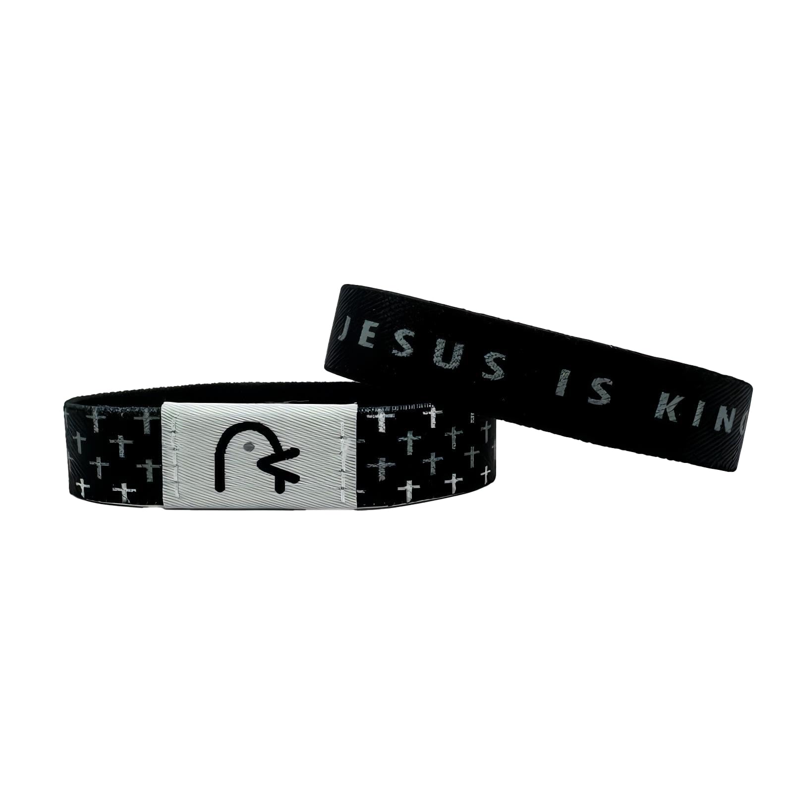 Wearable Bible Bracelet with NFC - Christian Religious Jewelry for Men, Women & Teens - Inspirational Daily Bible Verse Bracelet (Jesus is King) - Perfect for Church, Prayer & Faith-Based Gifting
