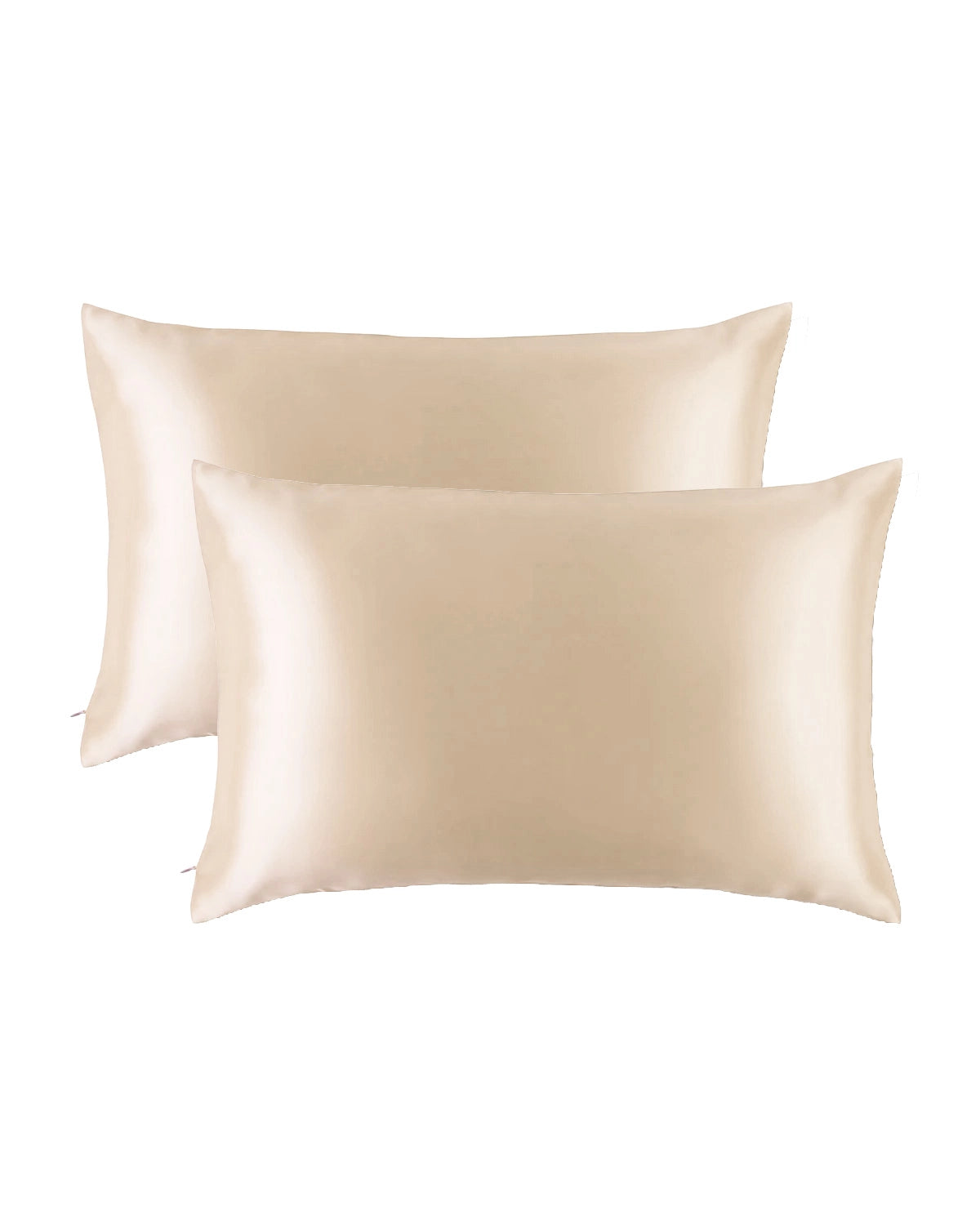 2PCS 19 Momme Silk Pillowcases with Hidden Zipper - Luxurious 100% Mulberry Silk for Better Sleep, Hypoallergenic & Temperature Regulating - Perfect for Bedroom, Hotel, or Gift