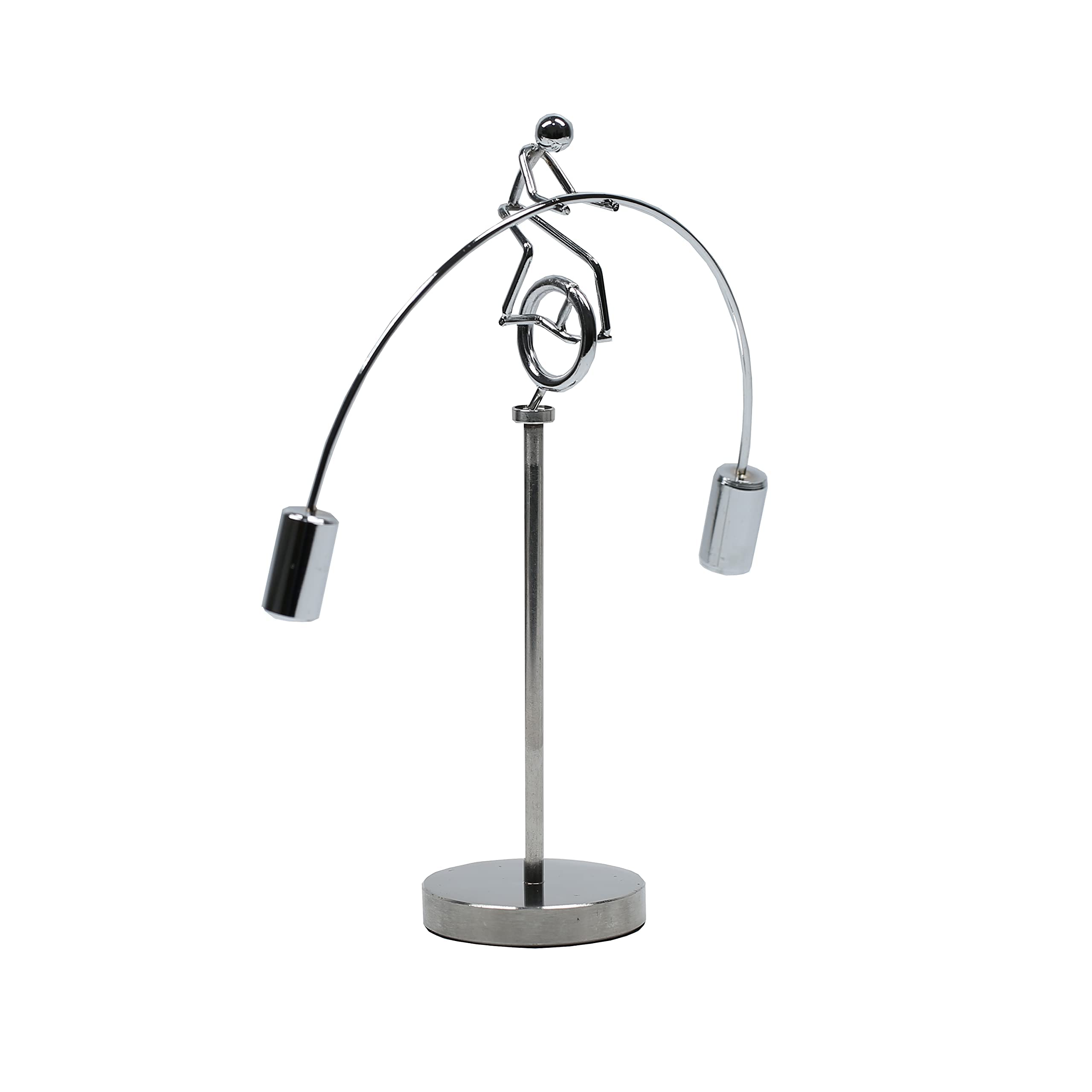 MagicTech Steel Balance Toy - Kinetic Art Desk Decor for Home & Office | Stress Relief & Focus Aid | Science Psychology Gift for Adults & Kids (PH06-PH04)