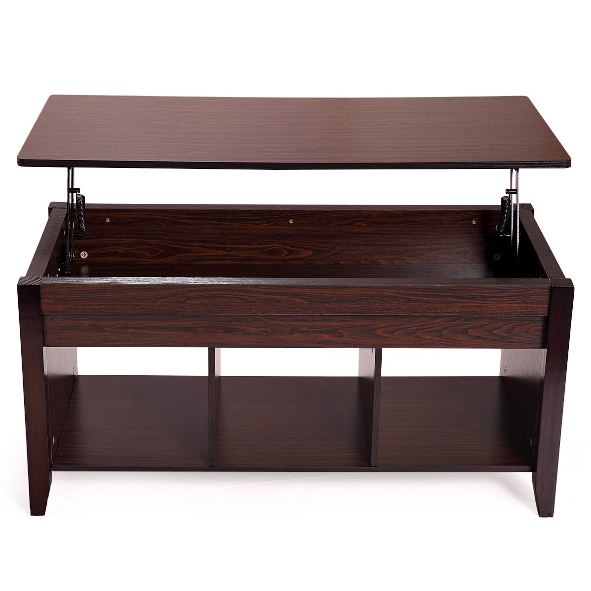 Modern Coffee Table with Hidden Storage Compartment - Stylish Living Room Furniture for Home Office & Small Spaces | Perfect for Storing Books, Magazines & Remote Controls