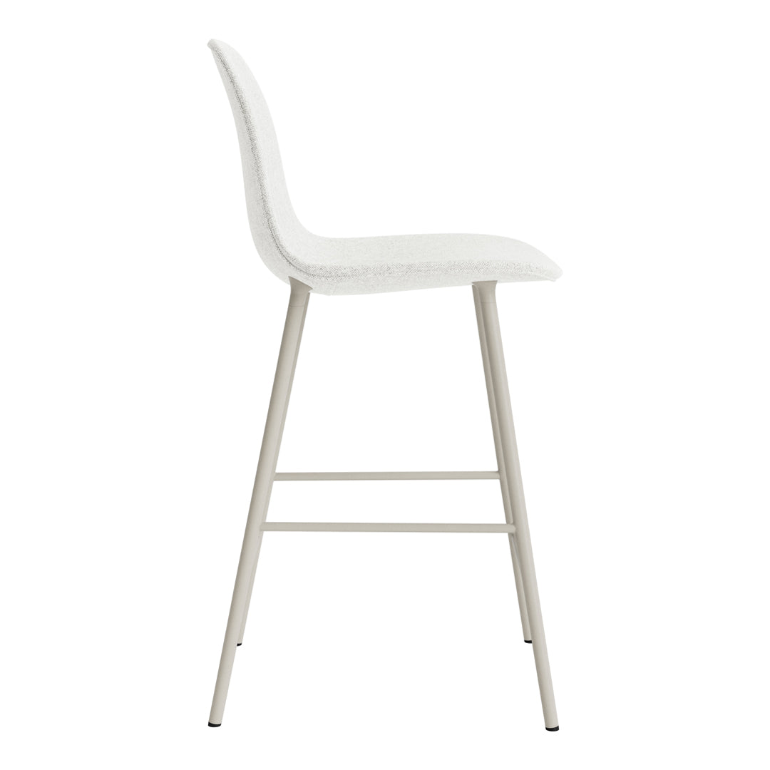 Premium Fully Upholstered Form Counter Chair - Stylish Bar Stool for Kitchen Island, Breakfast Nook & Home Bar Seating