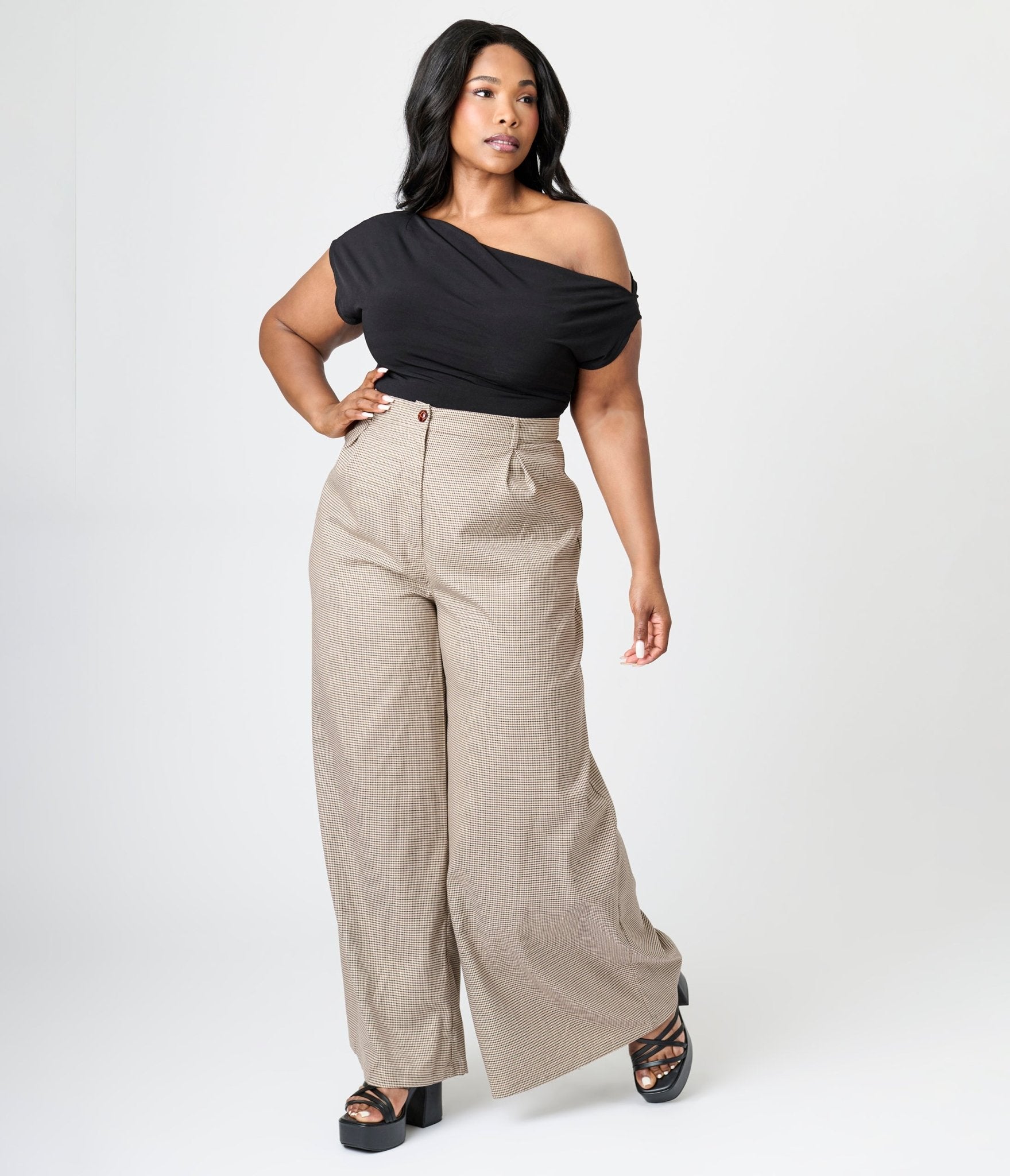 Plus Size Black Off The Shoulder Ruched Tops for Women - Stretchy Party Blouse for Date Night & Special Occasions