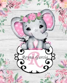 Pink Floral Elephant 4