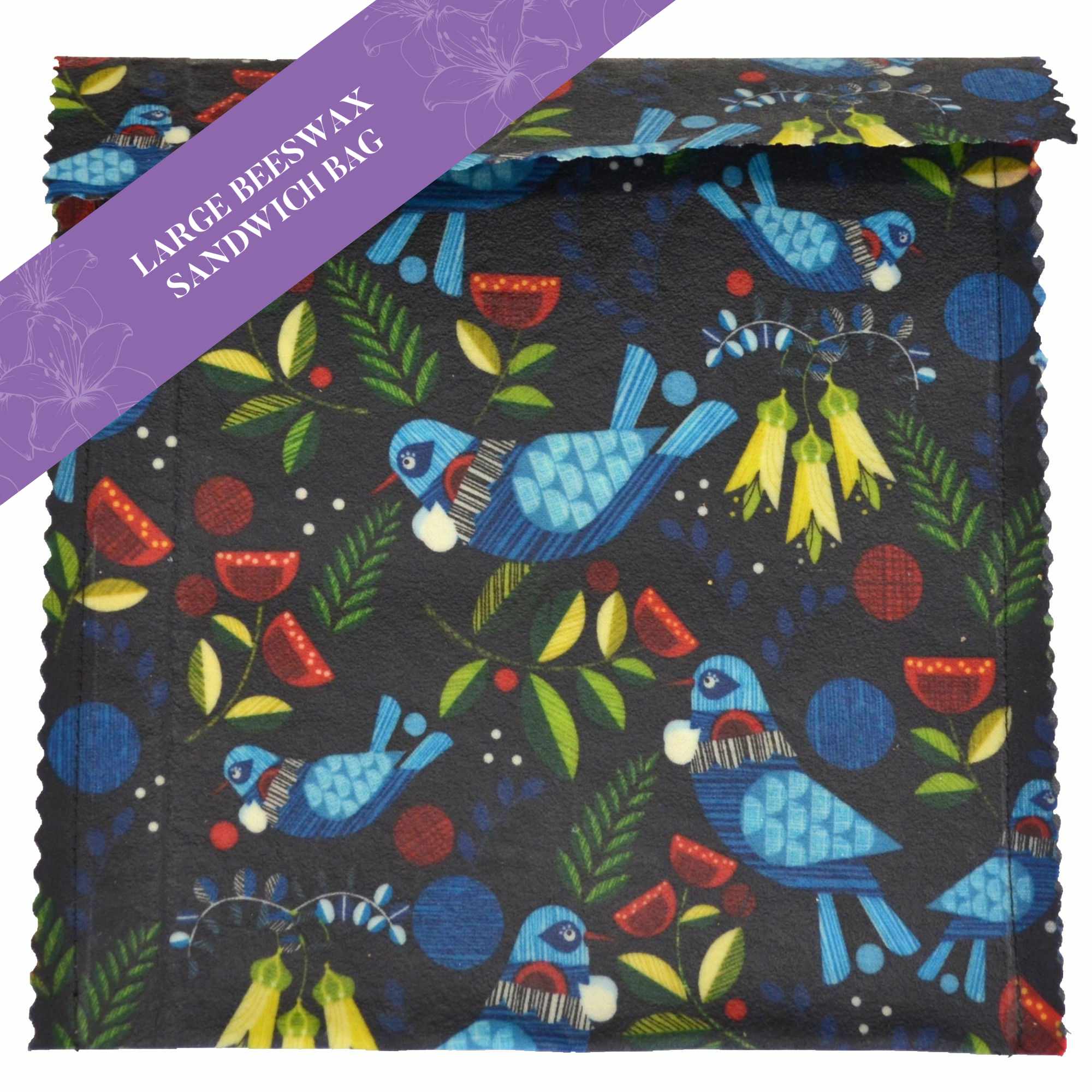 Organic Beeswax Food Wraps - Eco-Friendly Reusable Food Storage for Sandwiches, Cheese & Produce | Sustainable Kitchen Essentials for Zero Waste Living