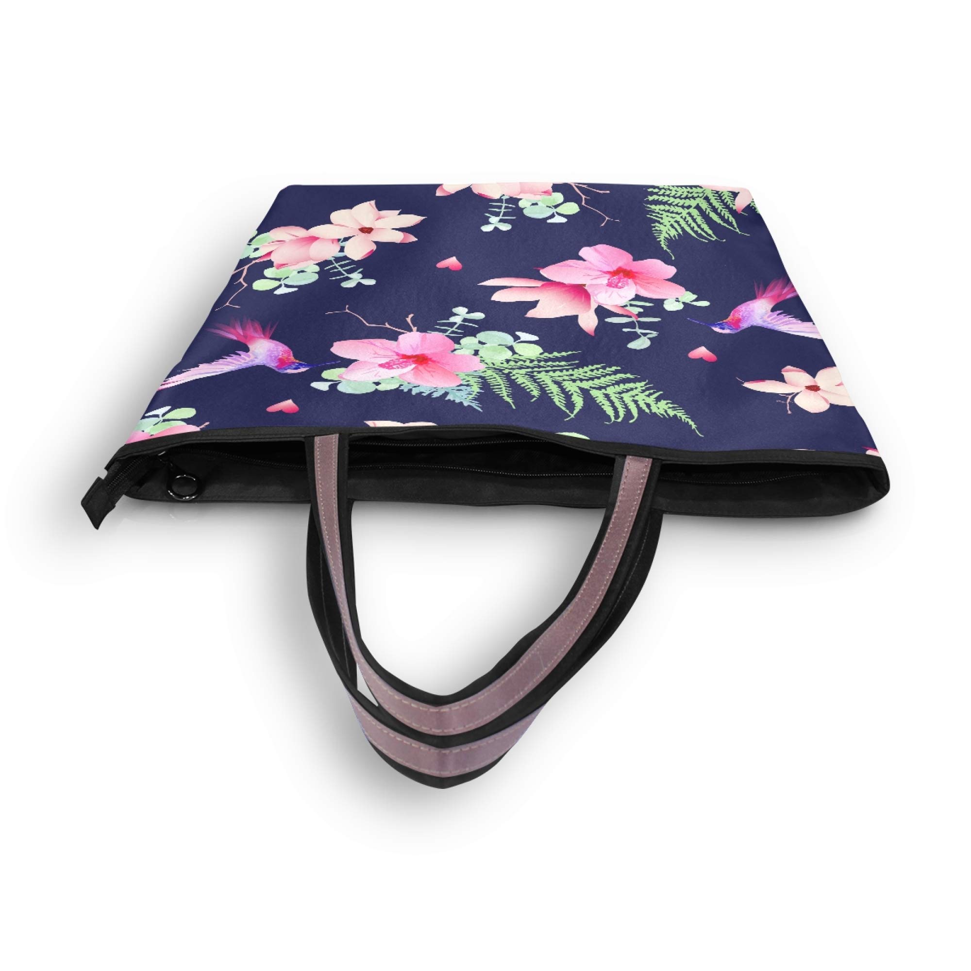 Stylish Hummingbird Floral Tote Bag - Women's Fashion Shoulder Handbag for Daily Use, Work, and Travel | Perfect Gift for Women and Girls